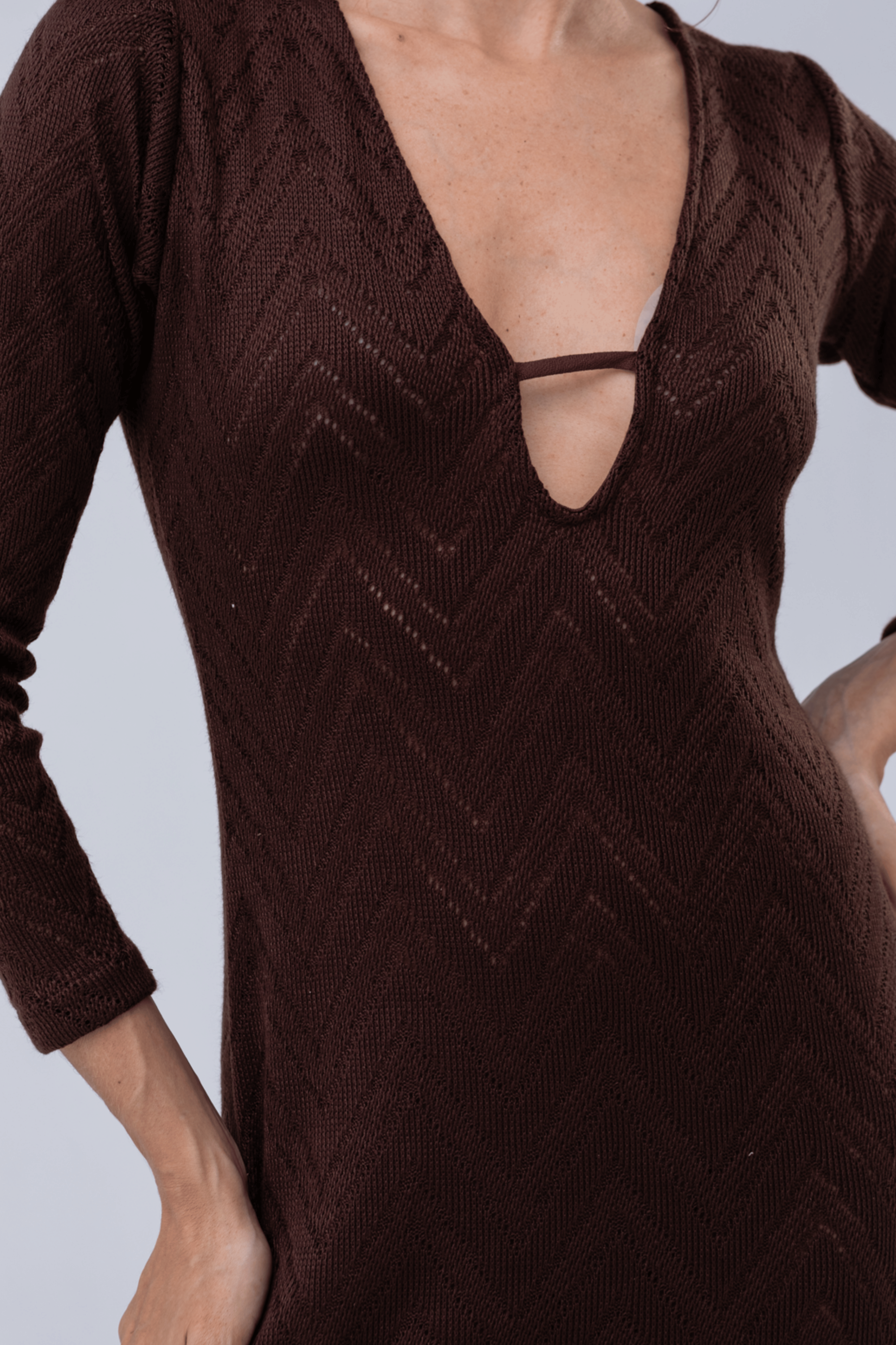 PTJ316933 vestido con flecos 
