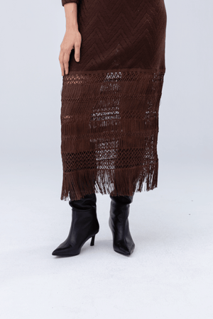 PTJ316933 vestido con flecos 