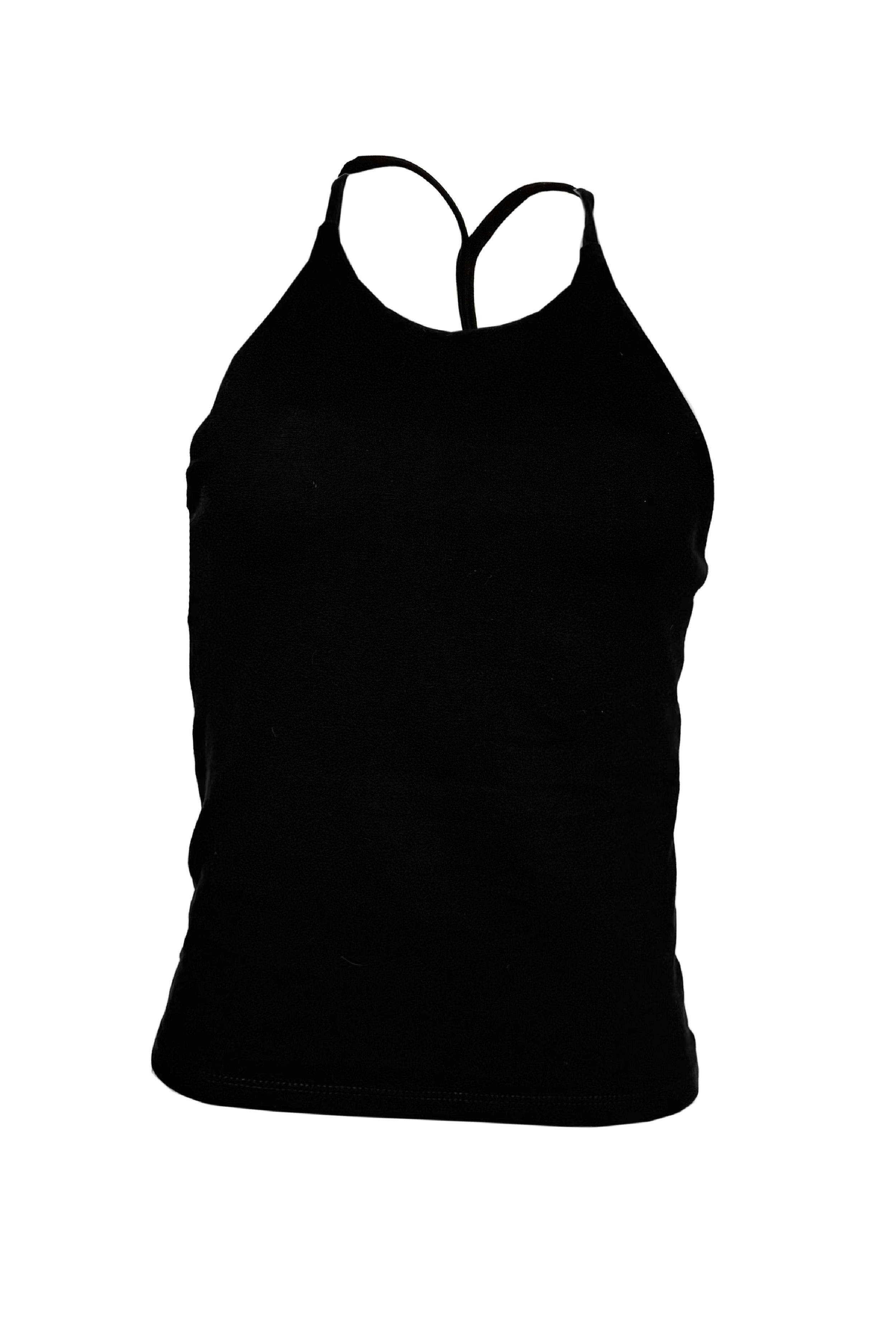 PTJ401529 blusa de tiras color negro