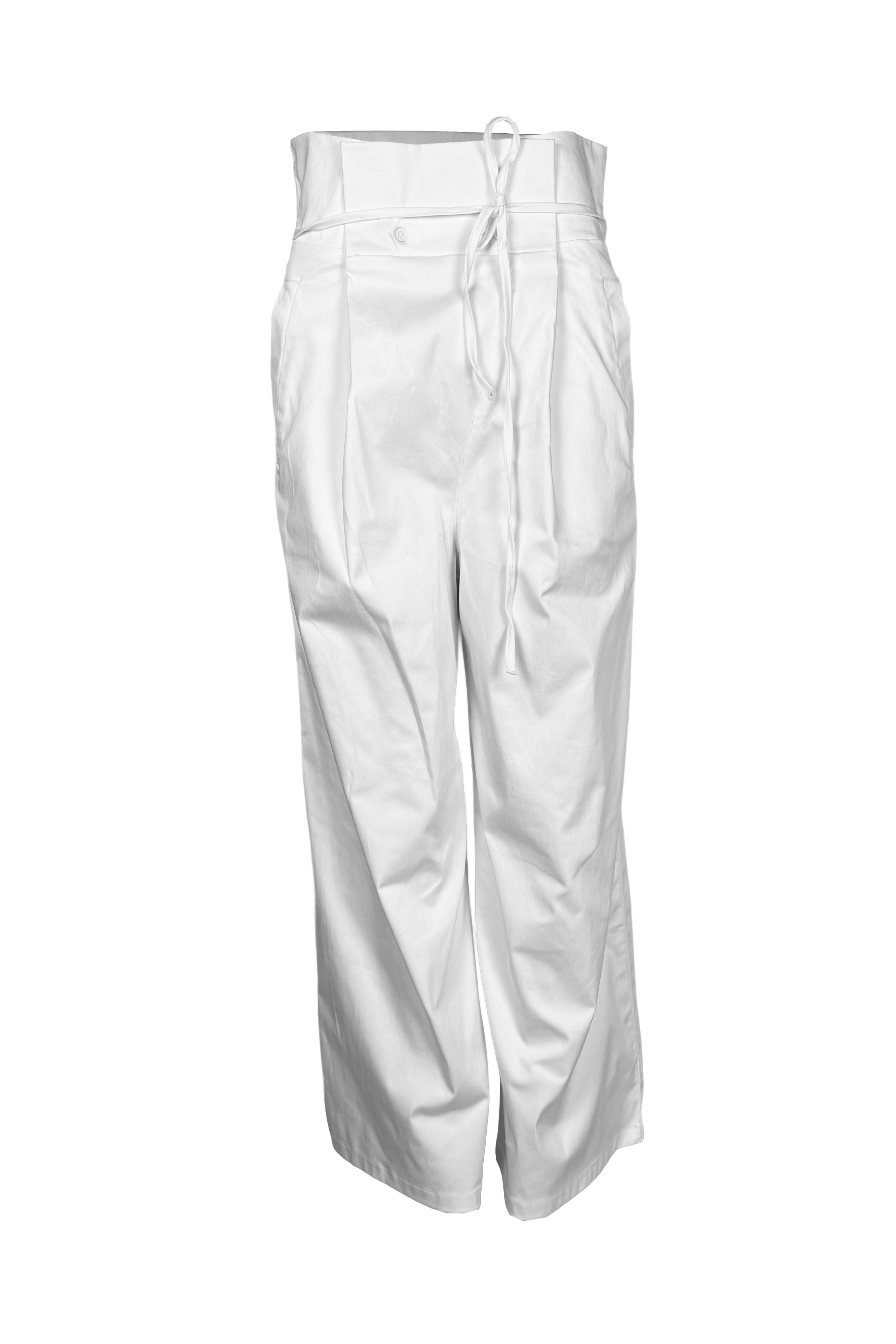 PTJ401529 pantalón con lazo ajustable en cintura