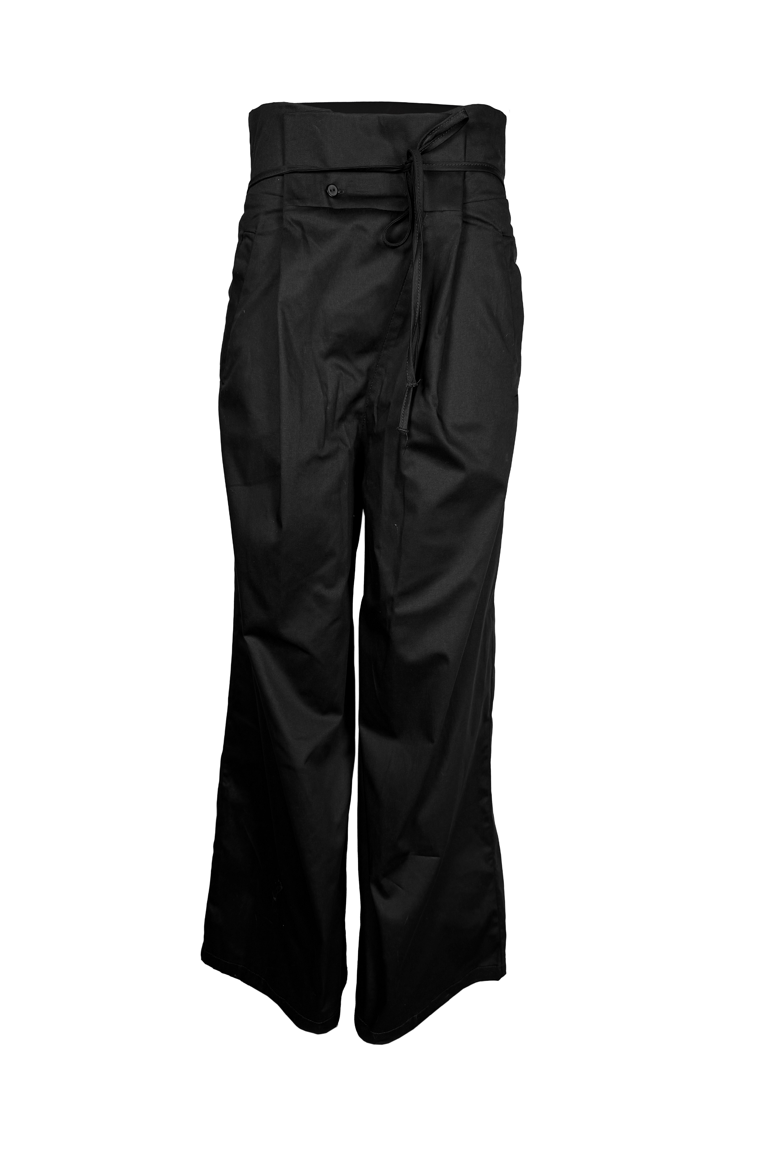 PTJ401529 pantalón negro con botones