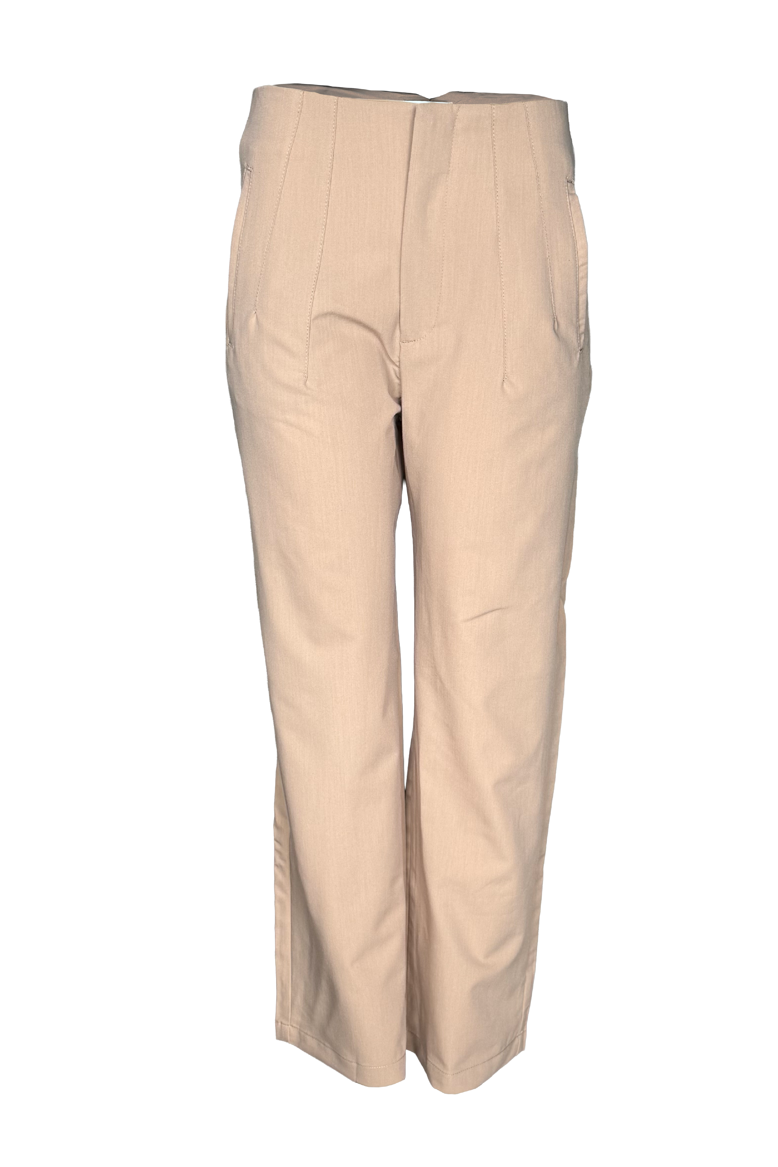 PTJ401812 pantalón bota recta con bolsillos 