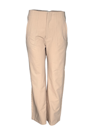 PTJ401812 pantalón bota recta con bolsillos 
