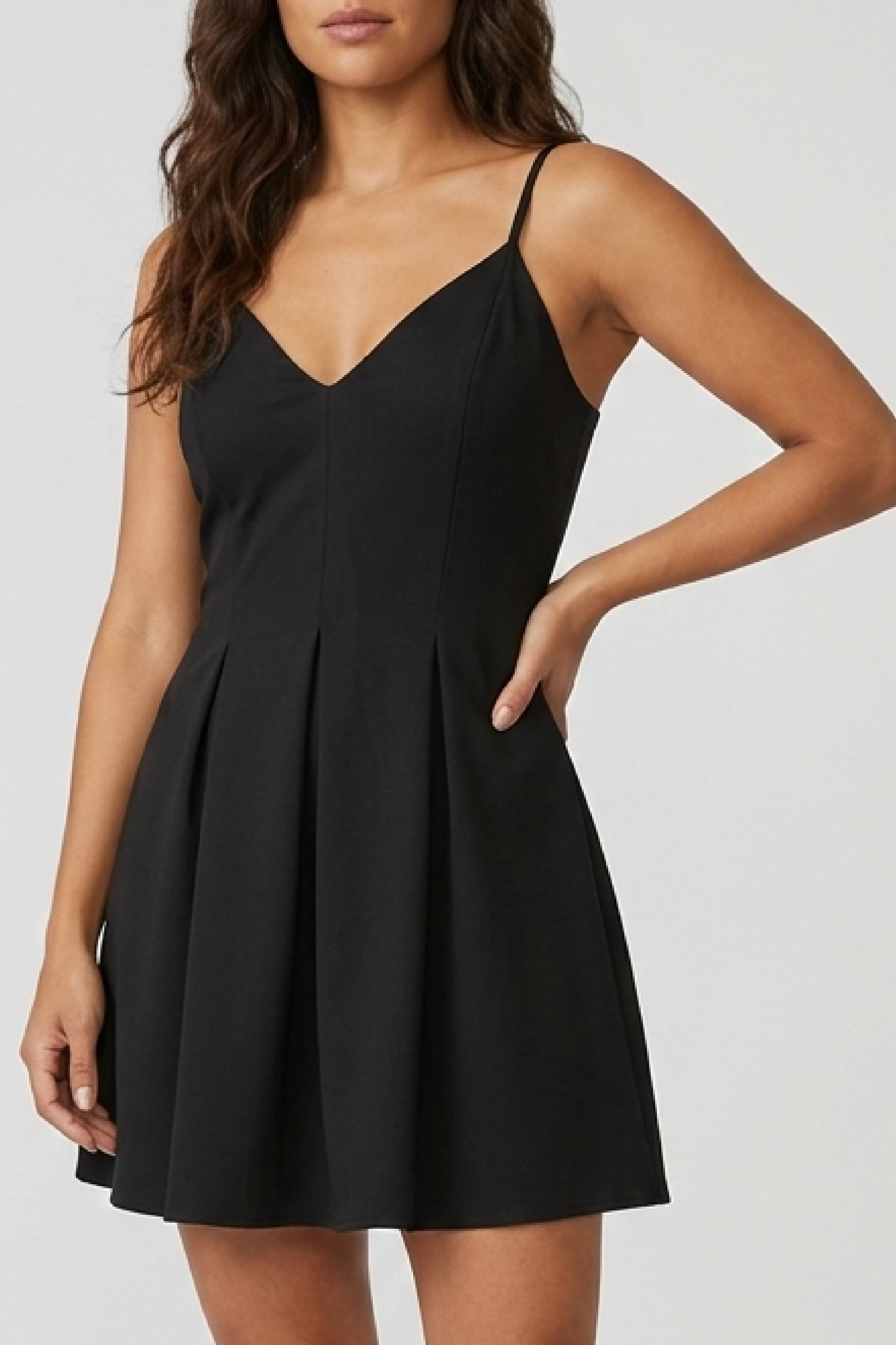 PTJ402029 vestido de tiras color negro