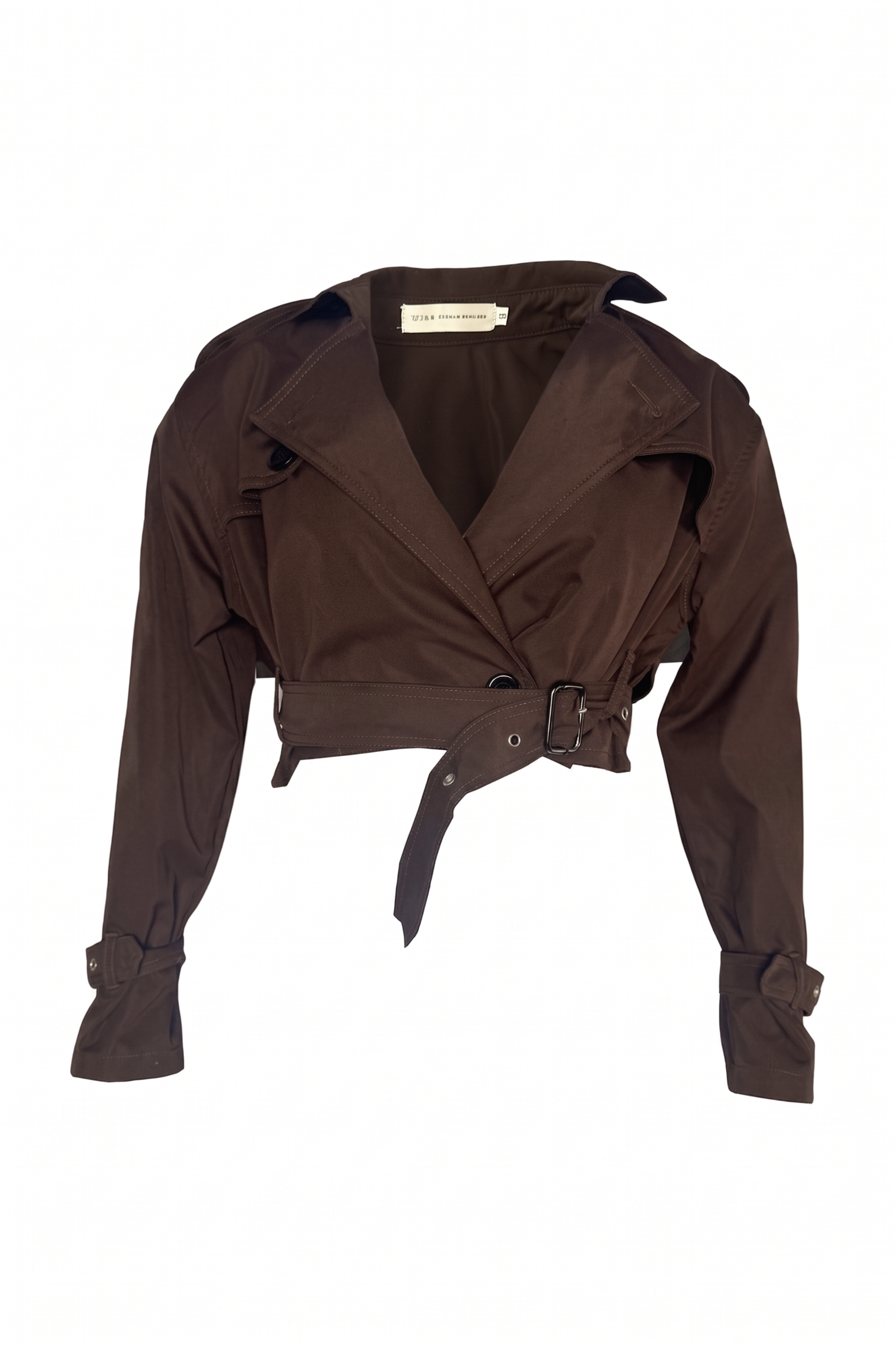 PTJ4037120000 chaqueta café con mangas largas 