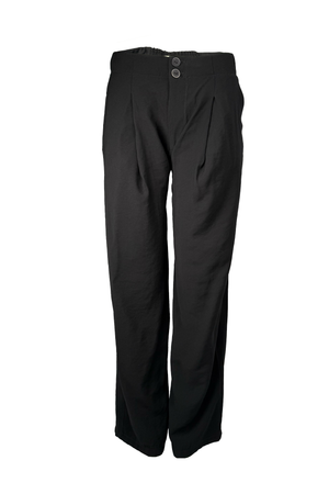 PTJ501230 pantalón color negro con botones 