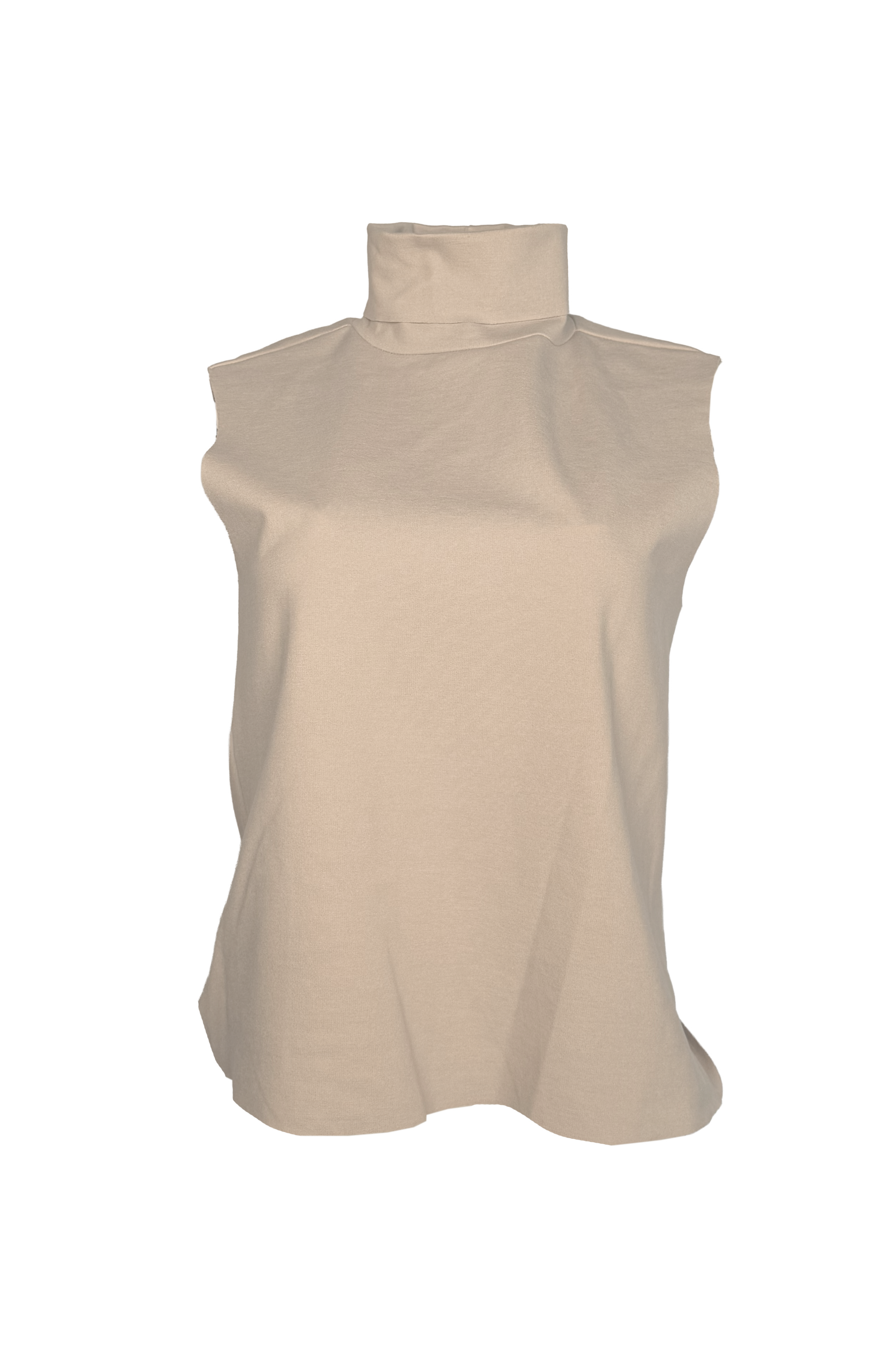 PTJ502029 blusa cuello tortuga sin mangas