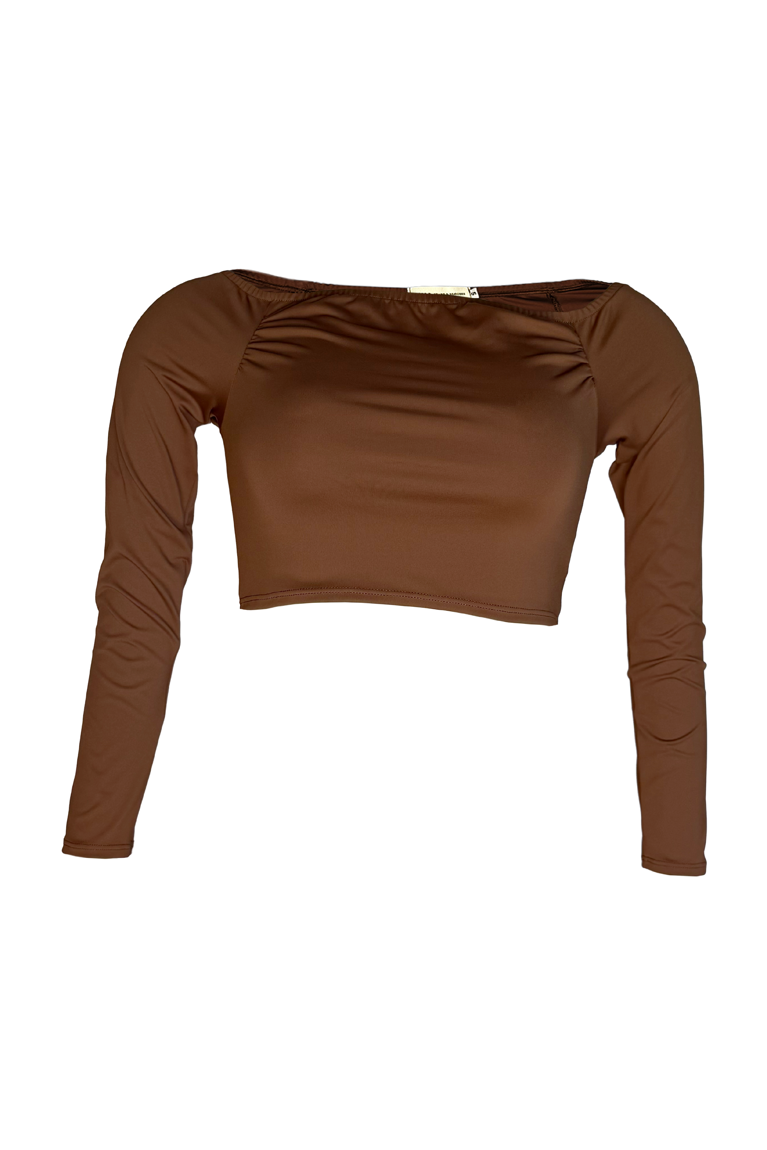 PTJ50221200 blusa con manga larga color café