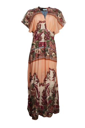 Vestido de manga rodada Zinnia