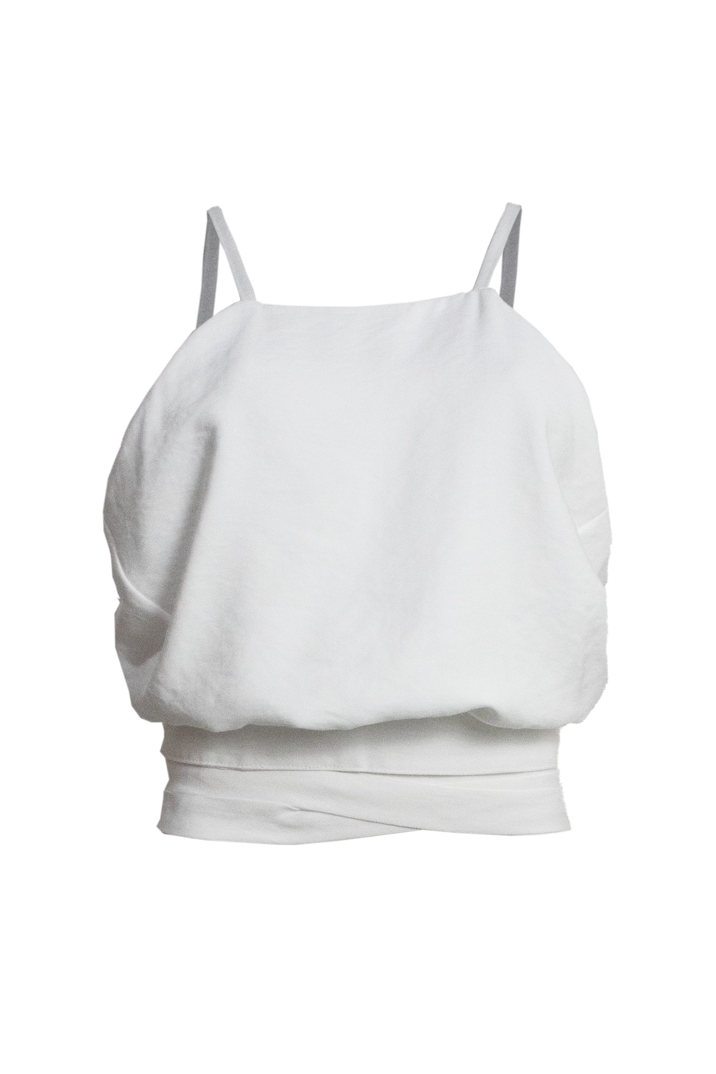 PTJ506230 blusa de tiras blanco
