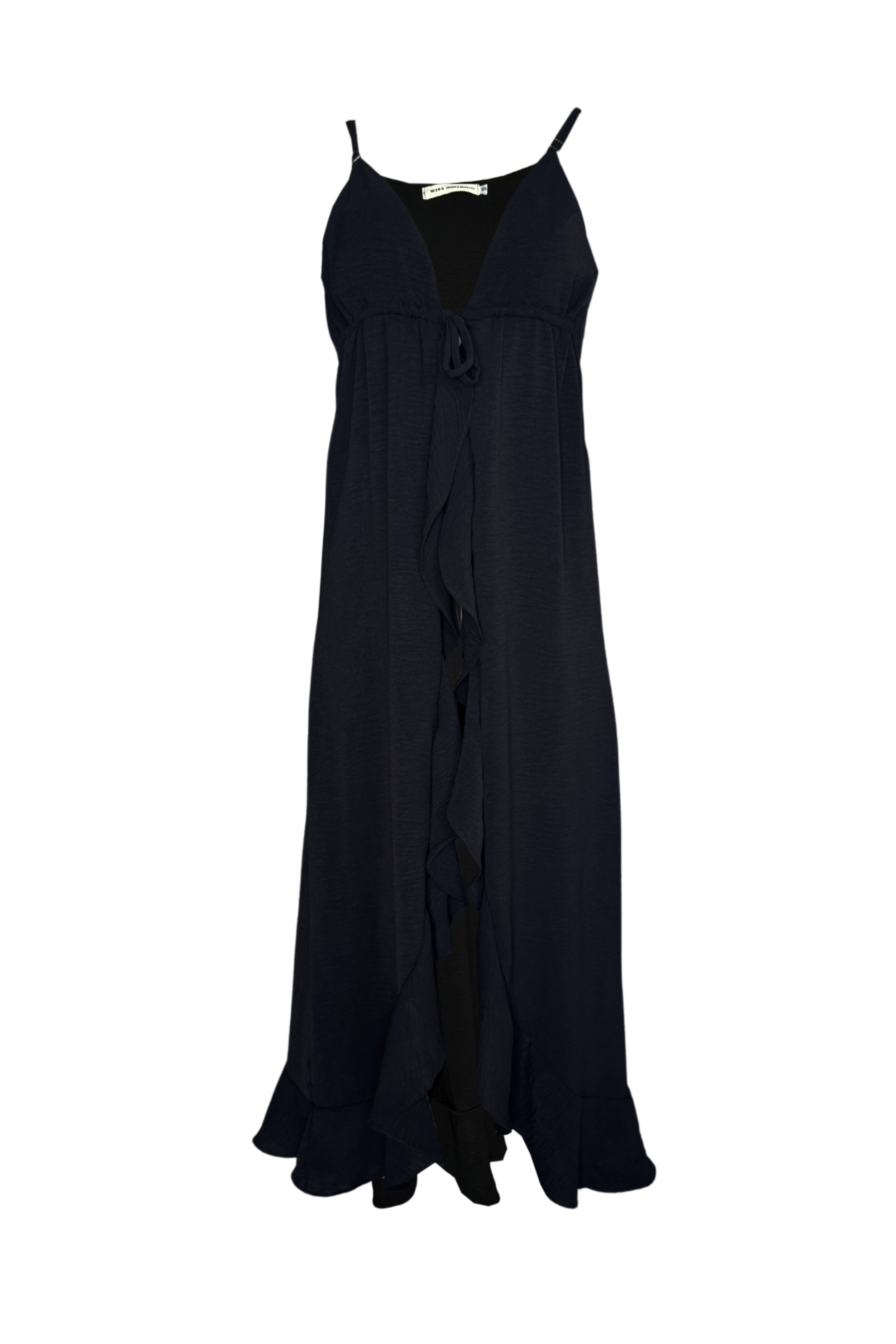 PTJ8812 vestido de tiras negro con boleros