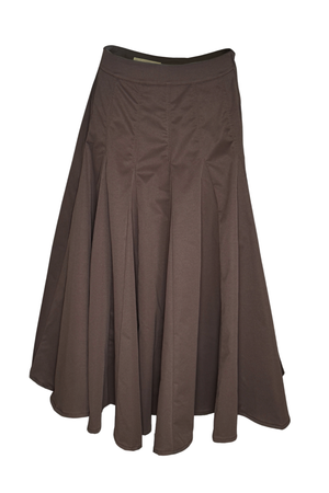 PTJ8818 falda larga para mujer color café