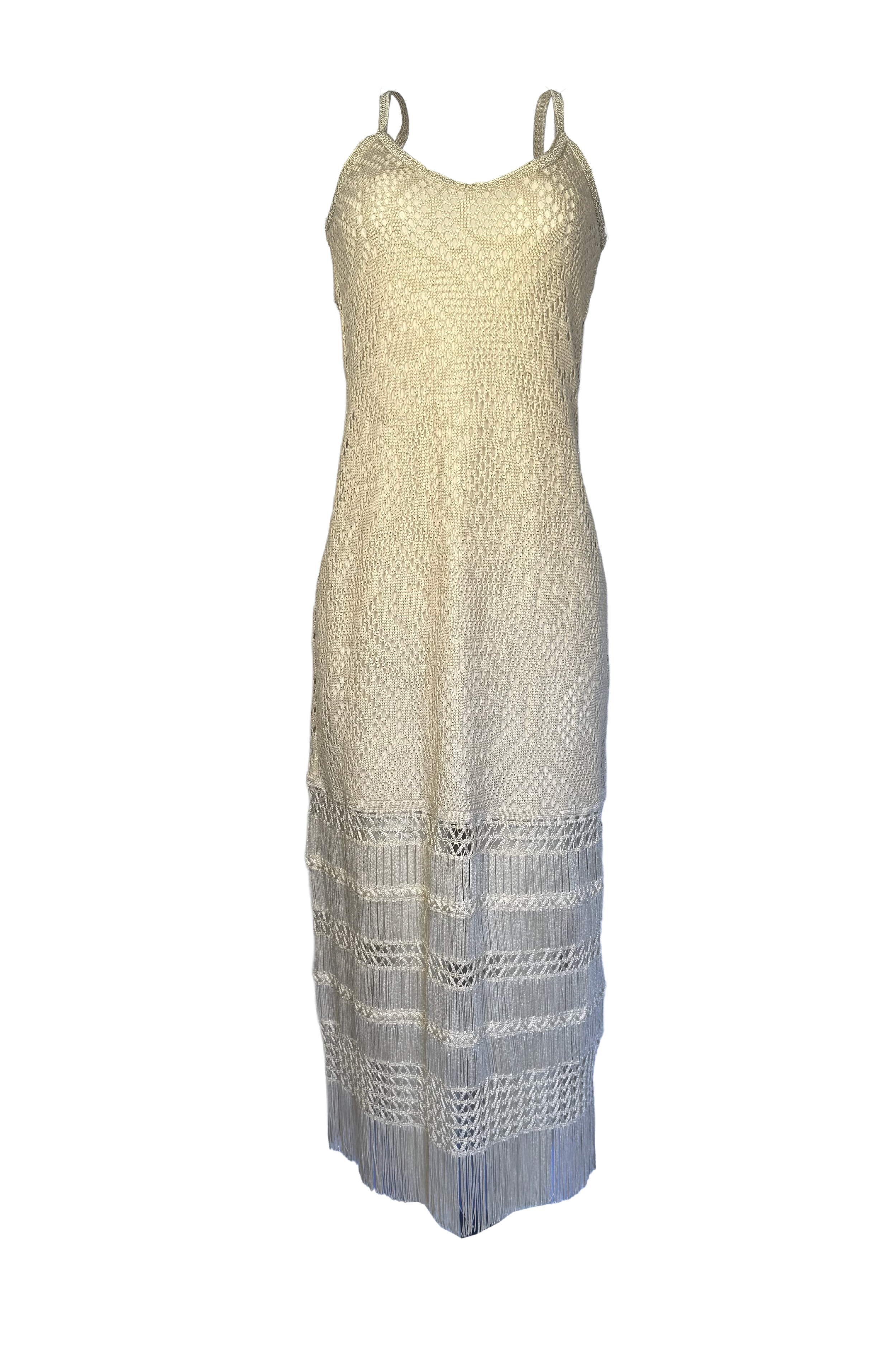 PTJ1474 vestido de tiras color beige
