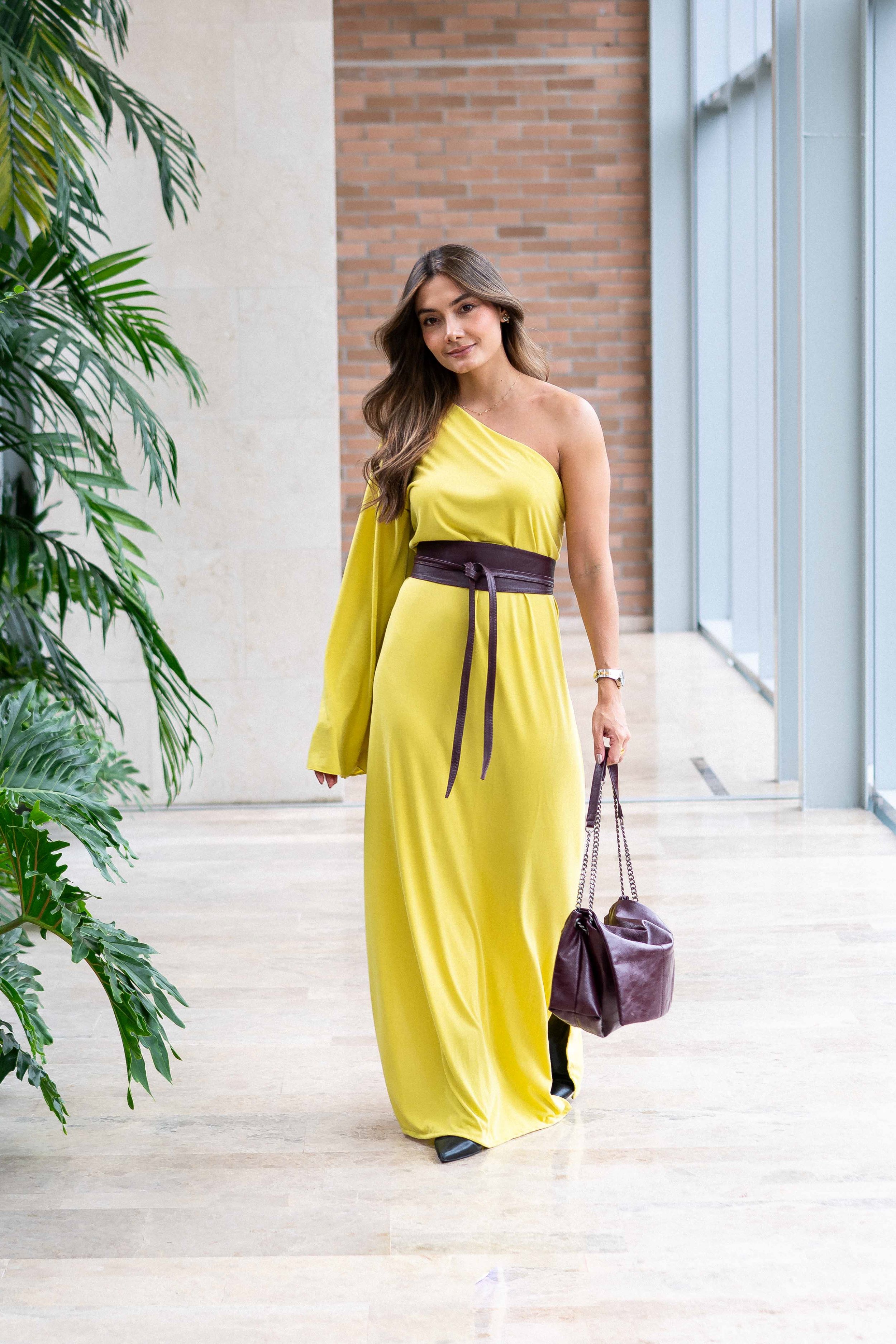 PTJ4014 vestido color flúor