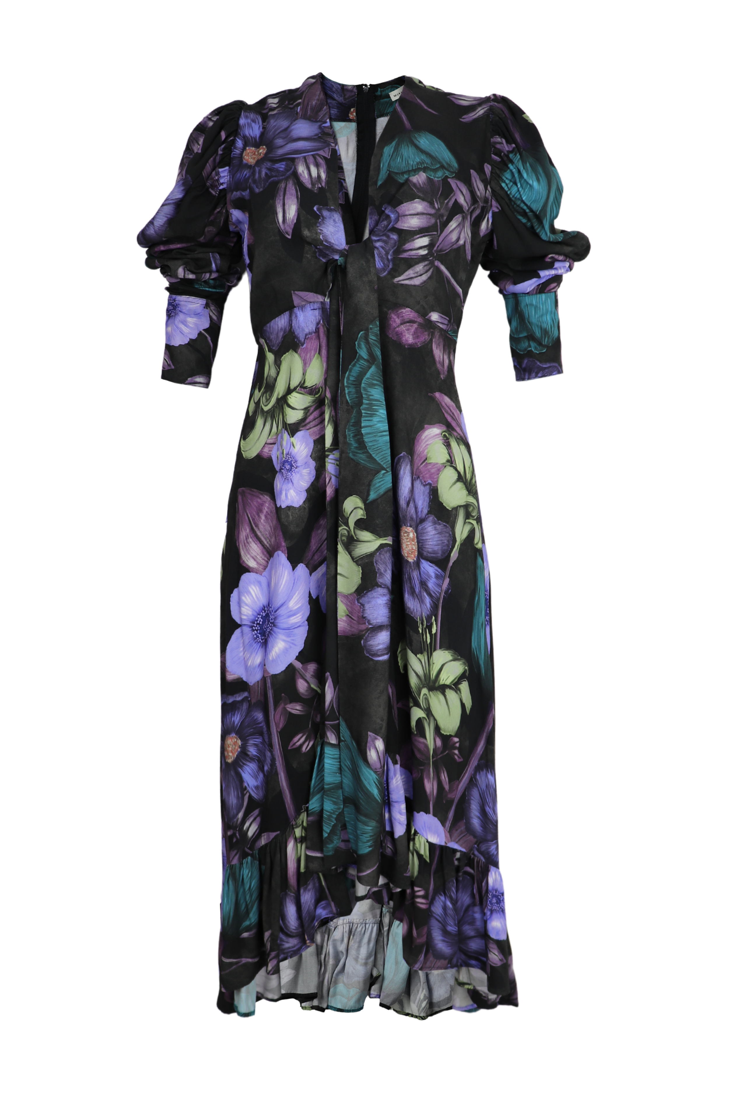 Vestido manga larga morado