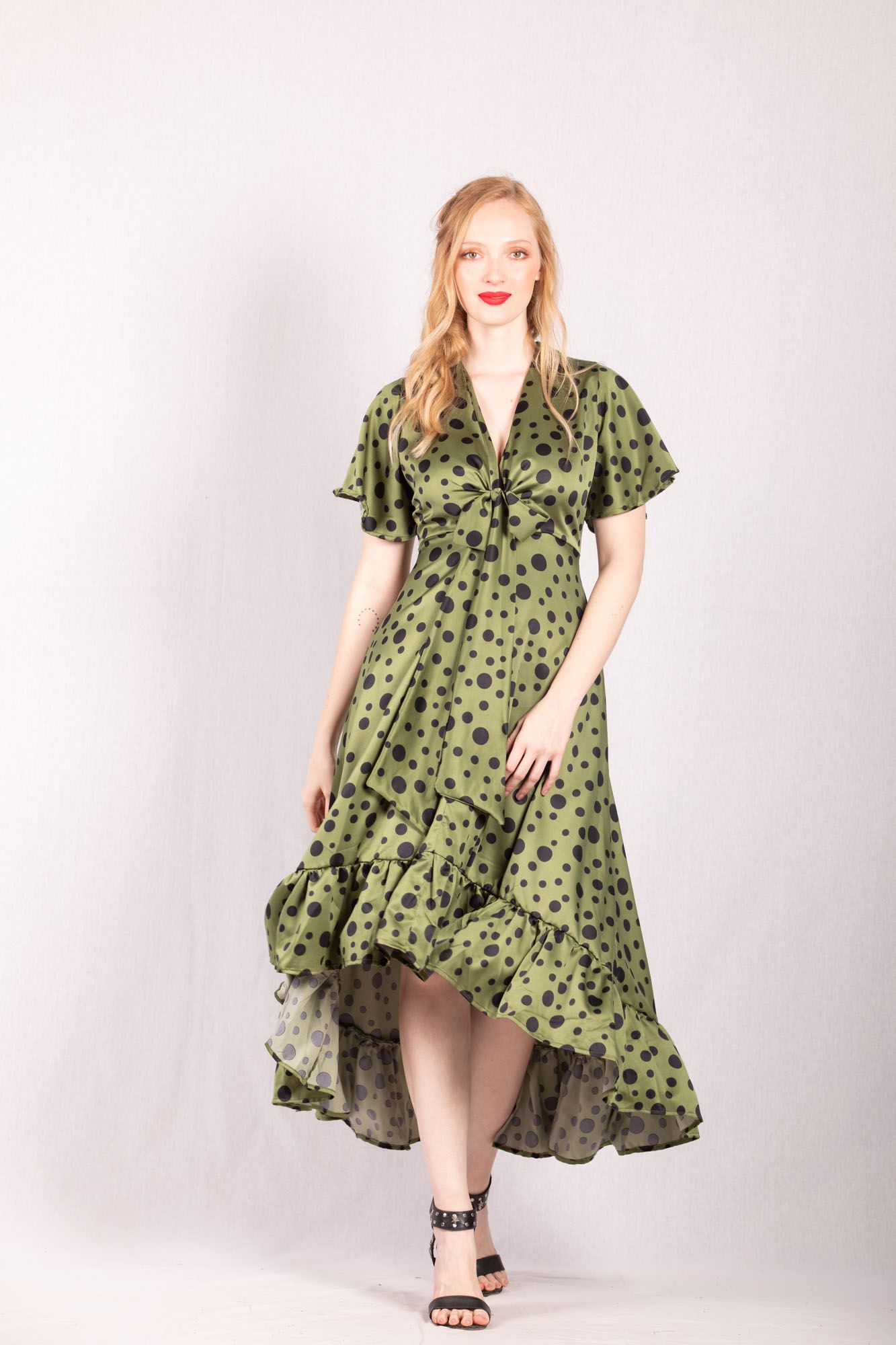 Vestido Estampado Bolas
