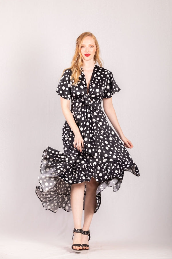 Vestido Estampado Bolas