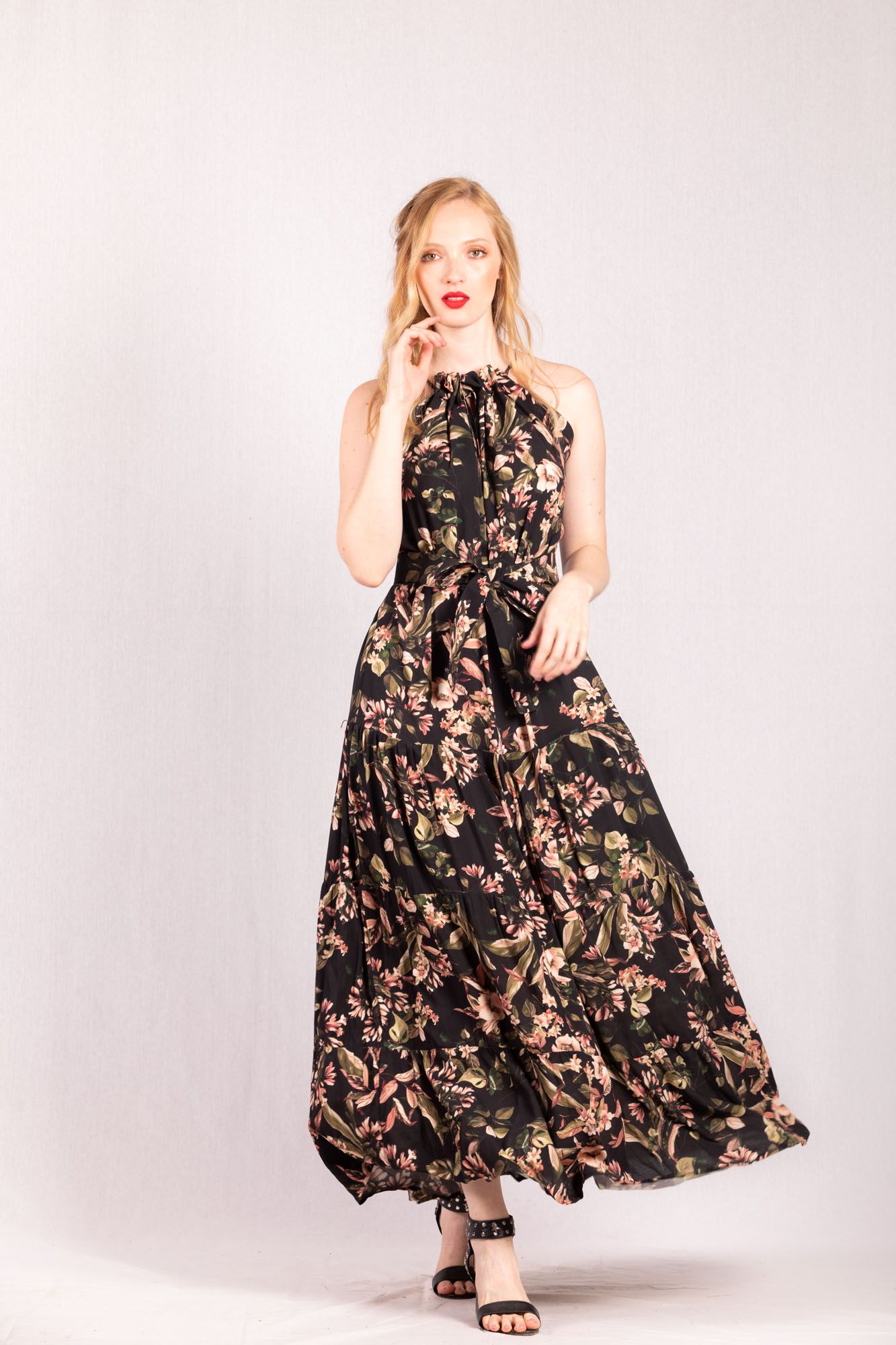 Vestido Largo De Flores