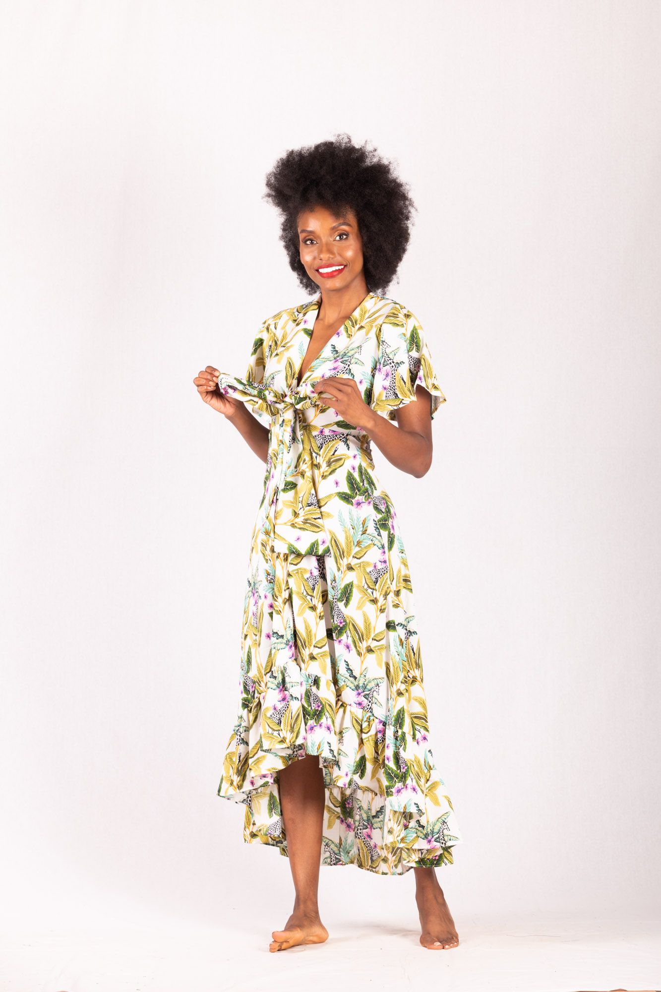 Vestido Chiffon Crepe
