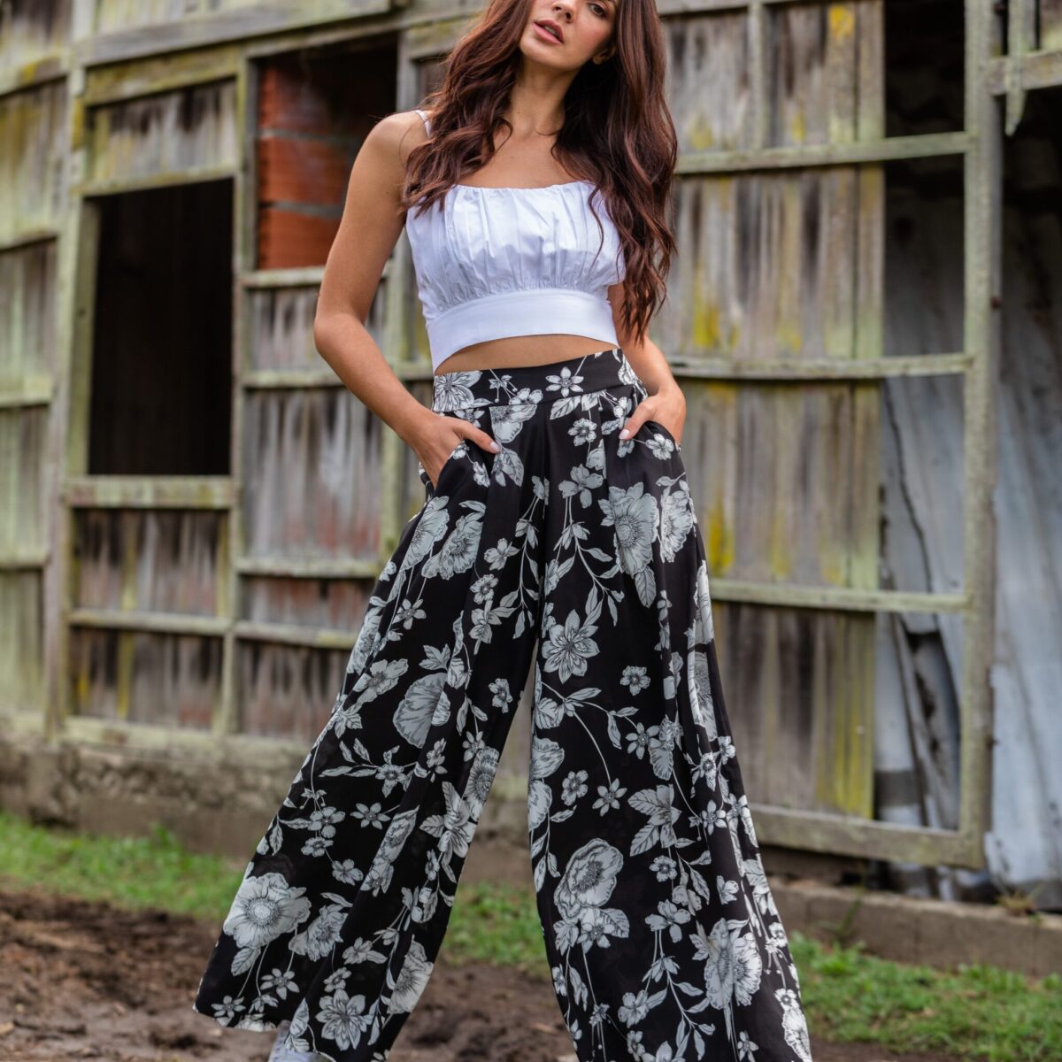 Pantalón Palazzo Palazzos Casuales Outfit Pantalones Palazzo