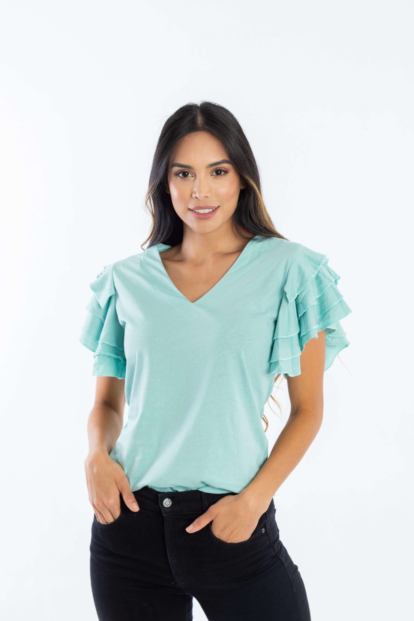 Blusa Mangas Bolero