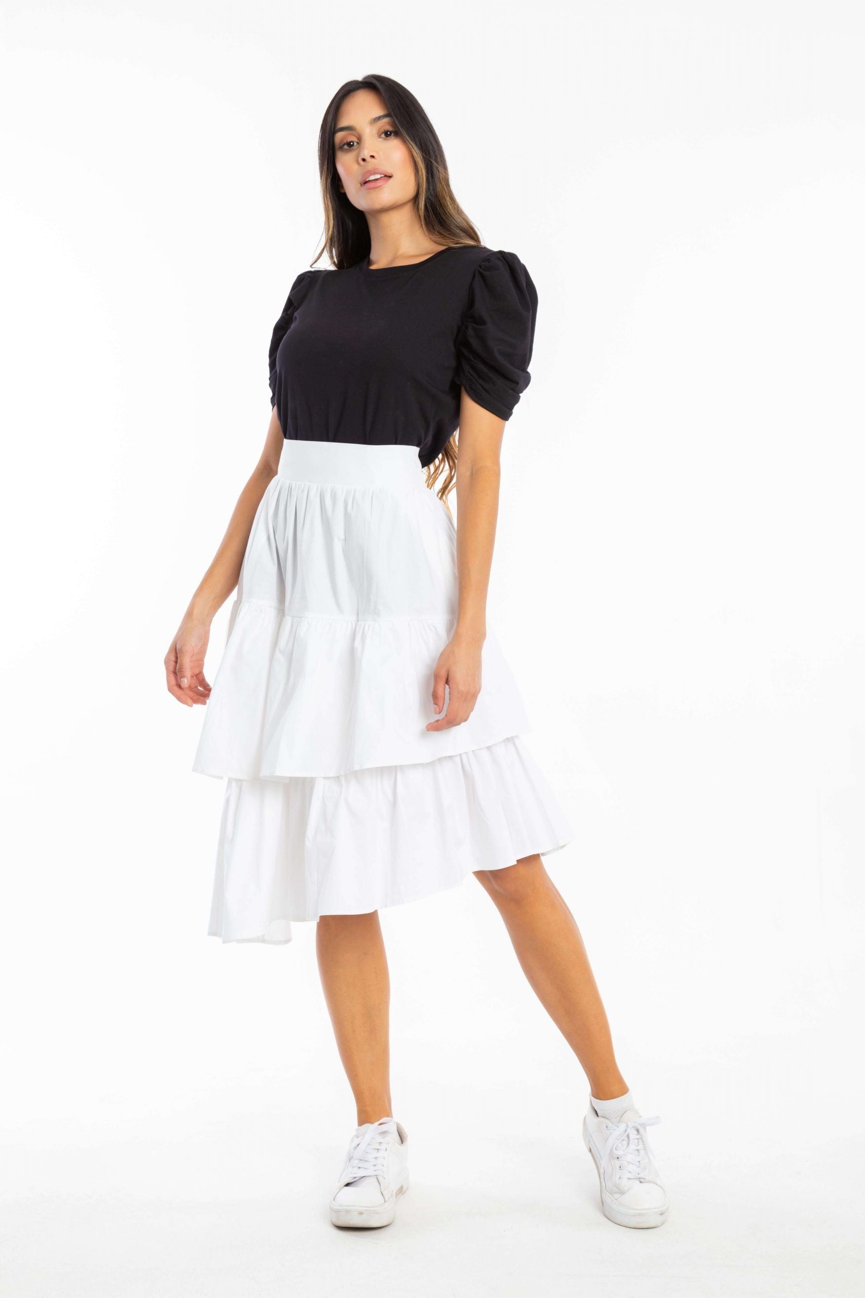 Falda 3/4 Con Boleros