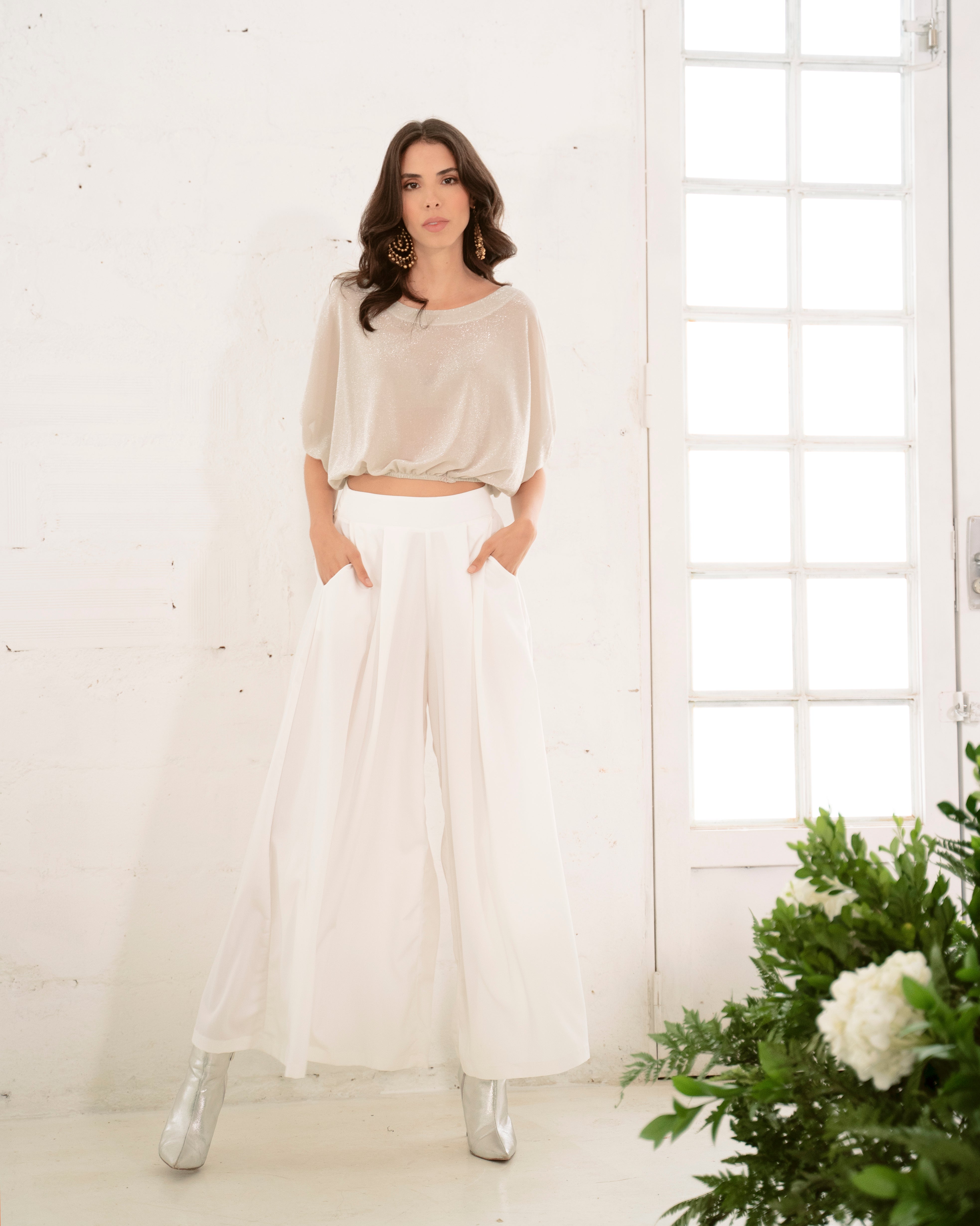 Pantalón para mujer palazzo