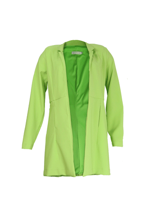 Blazer color verde limón para mujer