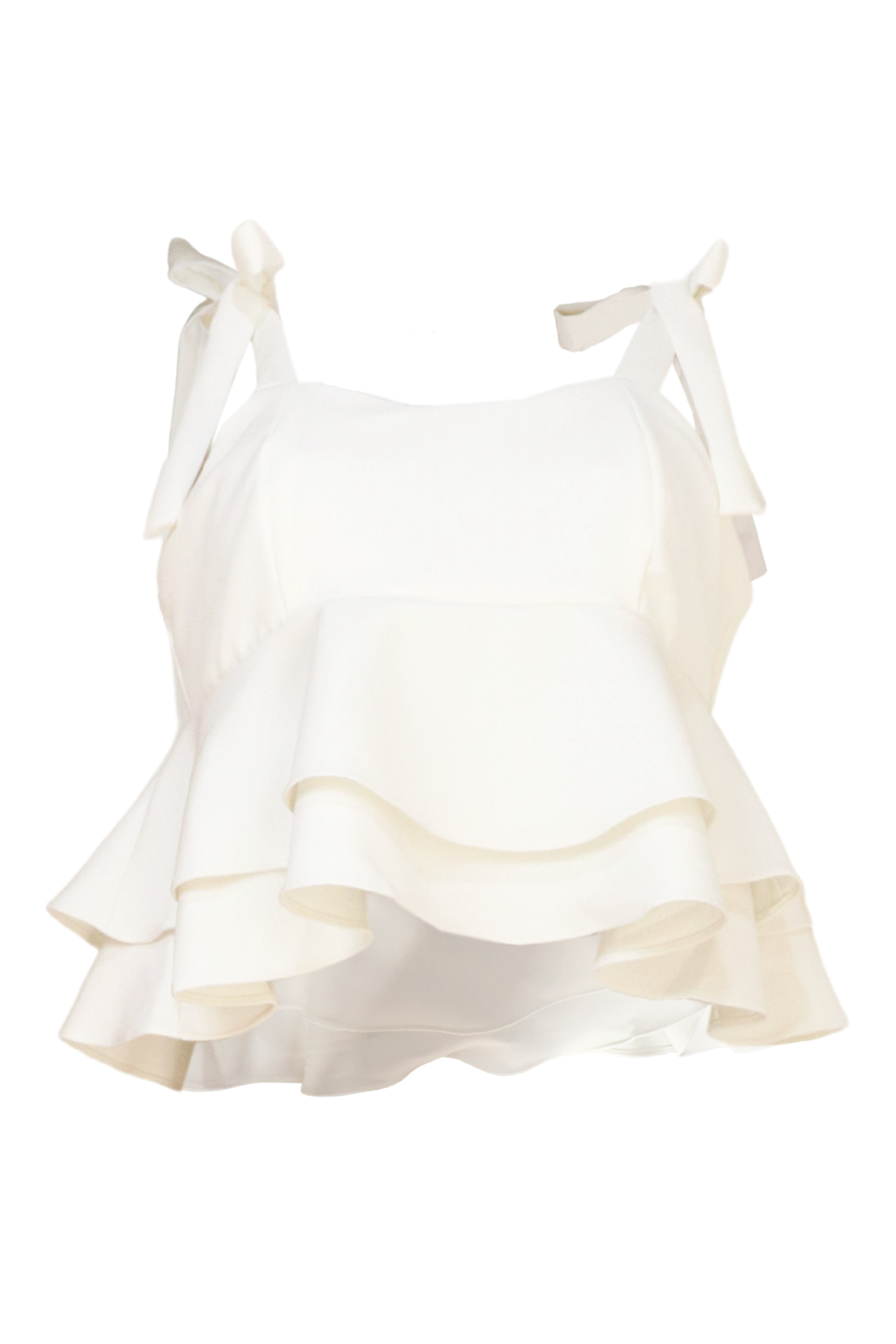Blusa beige con tiras