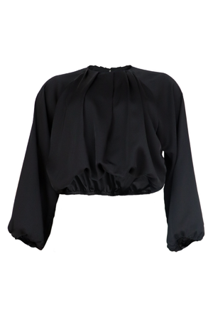 Blusa vaporosa negra