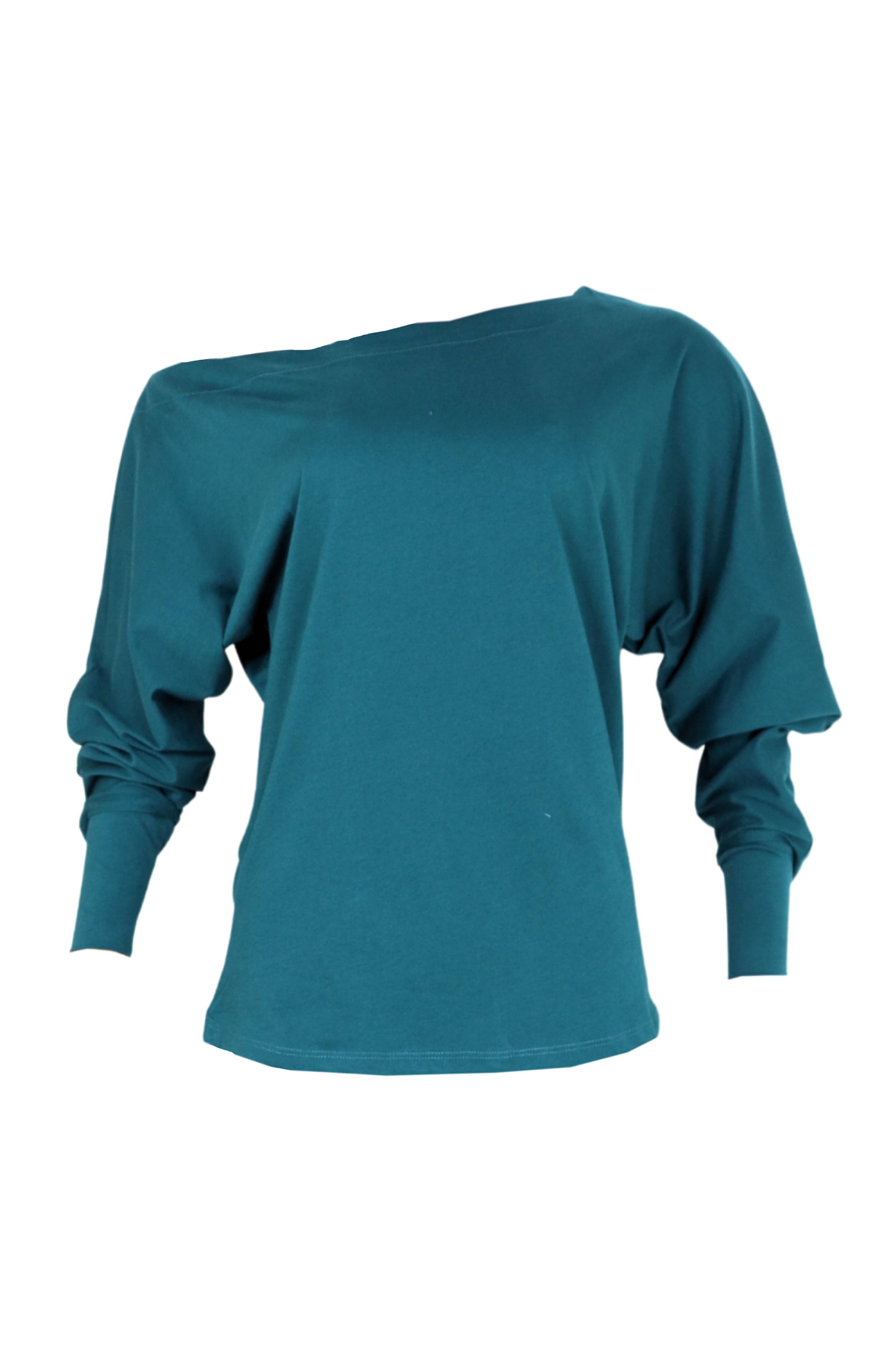 Buzo cuello bandeja para mujer en color verde
