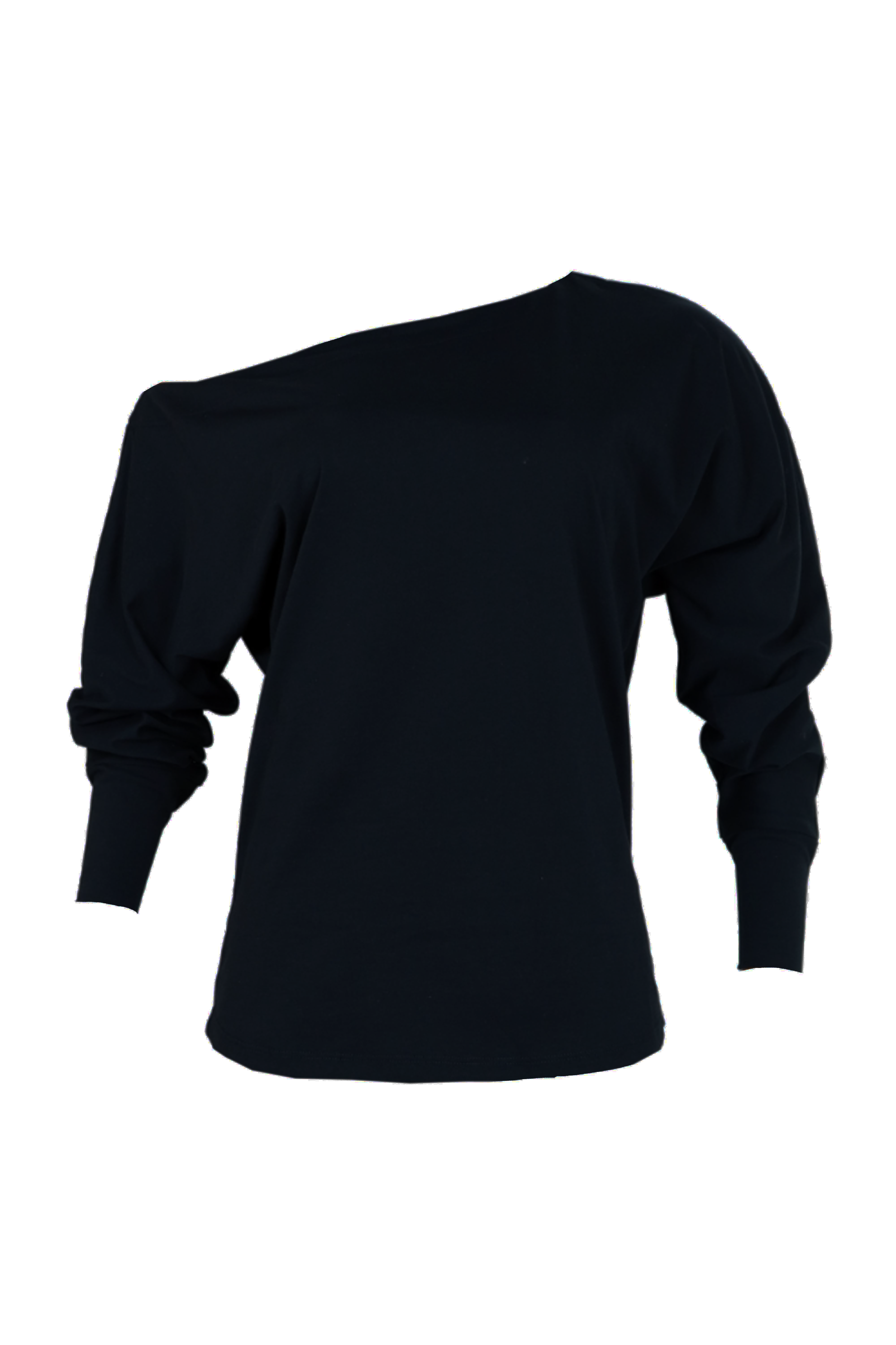 Buzo cuello bandeja para mujer en color negro