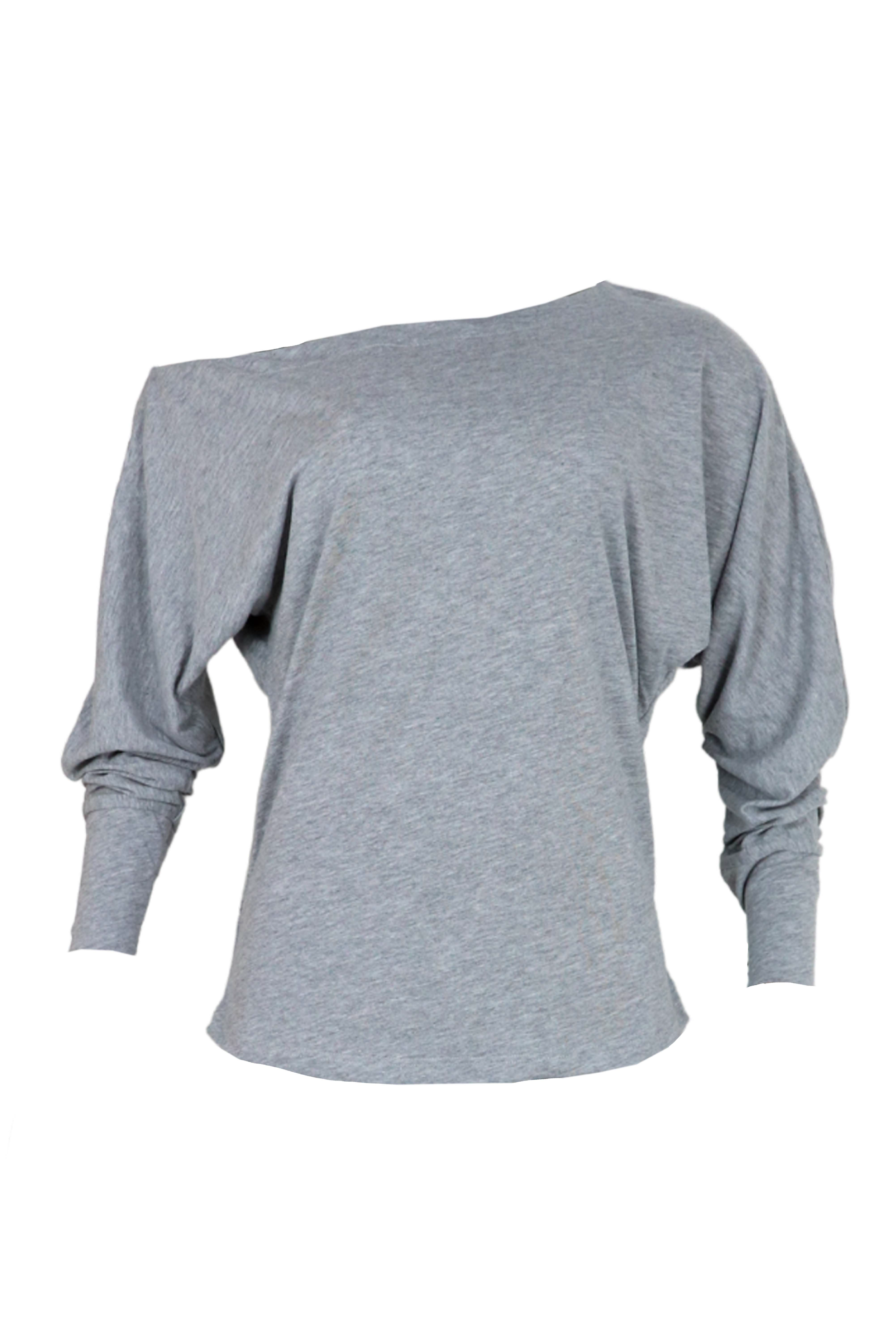Buzo cuello bandeja para mujer en color gris