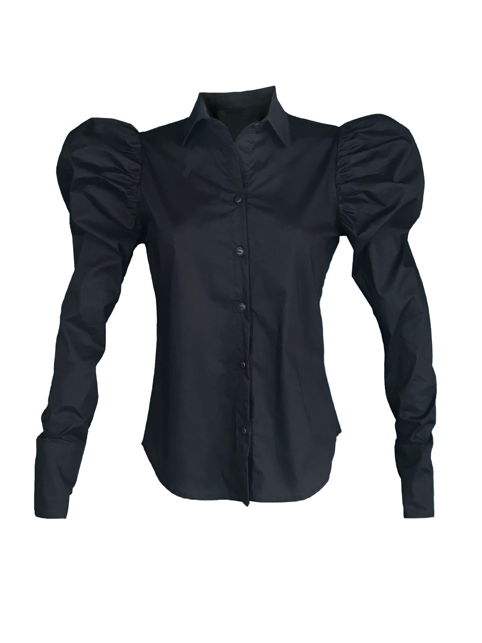 Camisa manga larga en color negro.