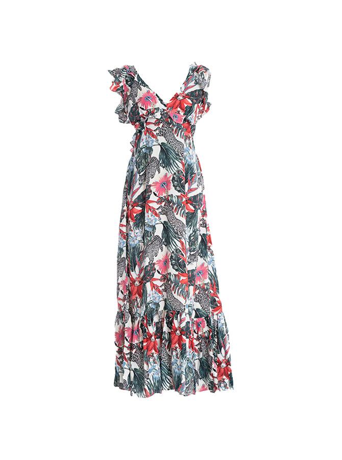 Vestido Largo Con golas
