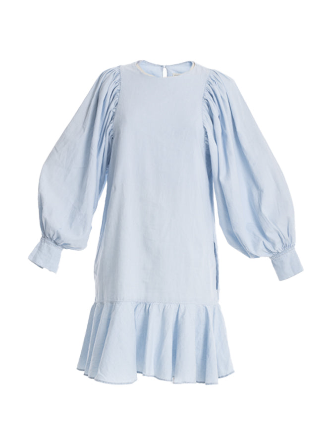 Vestido corto en índigo