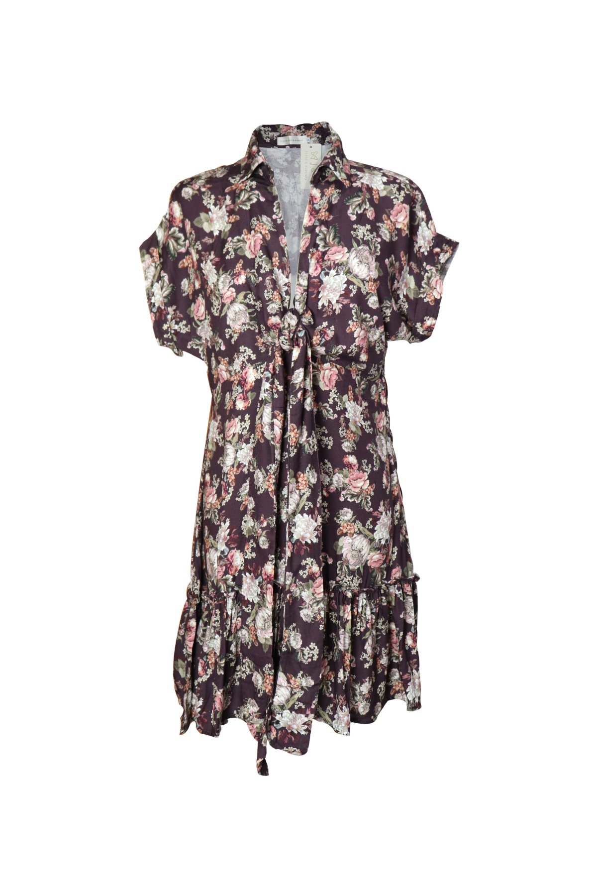 Vestido Corto Chalis Estampado