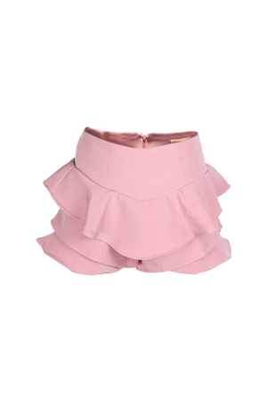 Falda short para mujer en color rosa