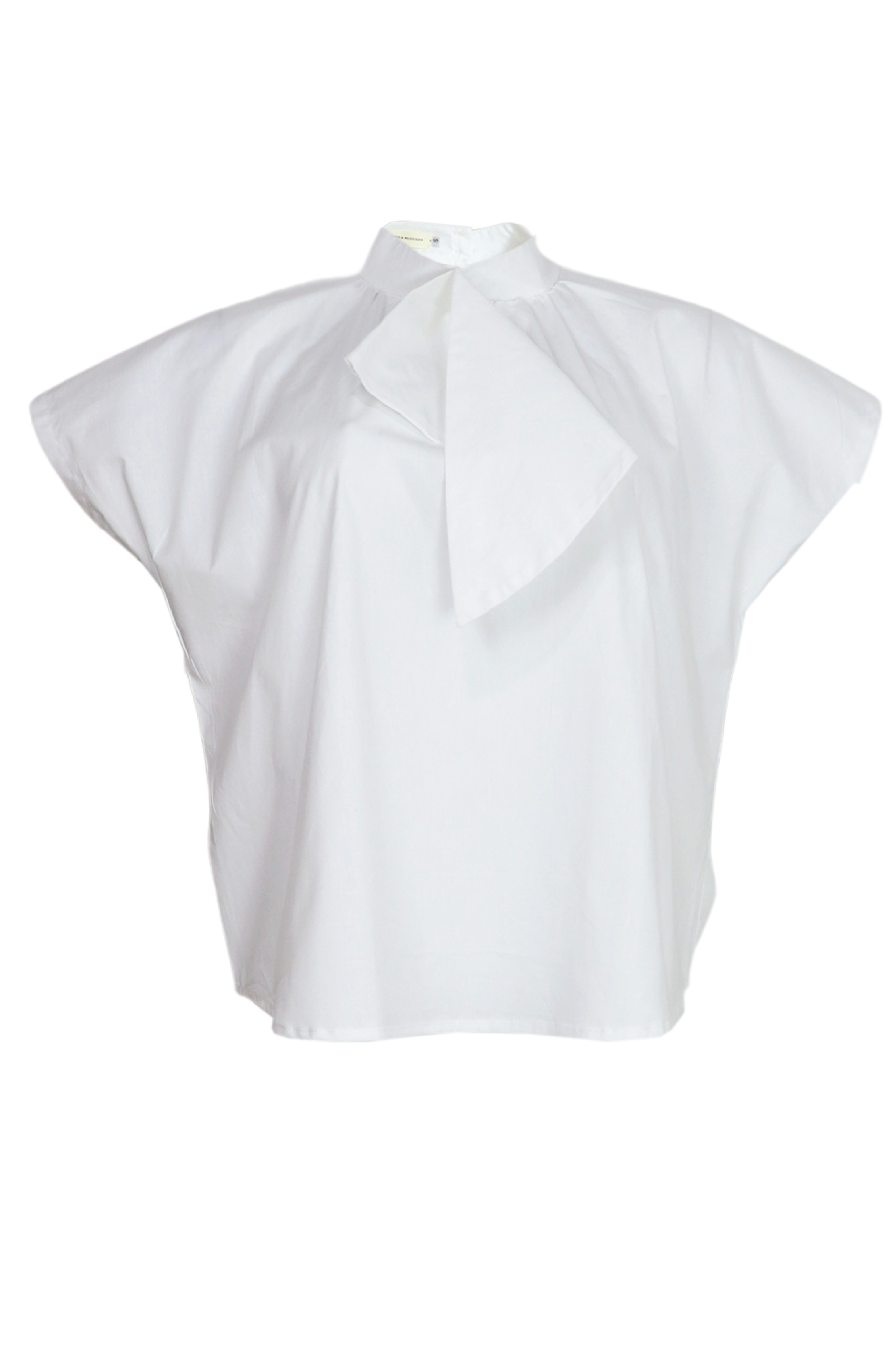 Hermosa blusa con corbata lizz color blanca