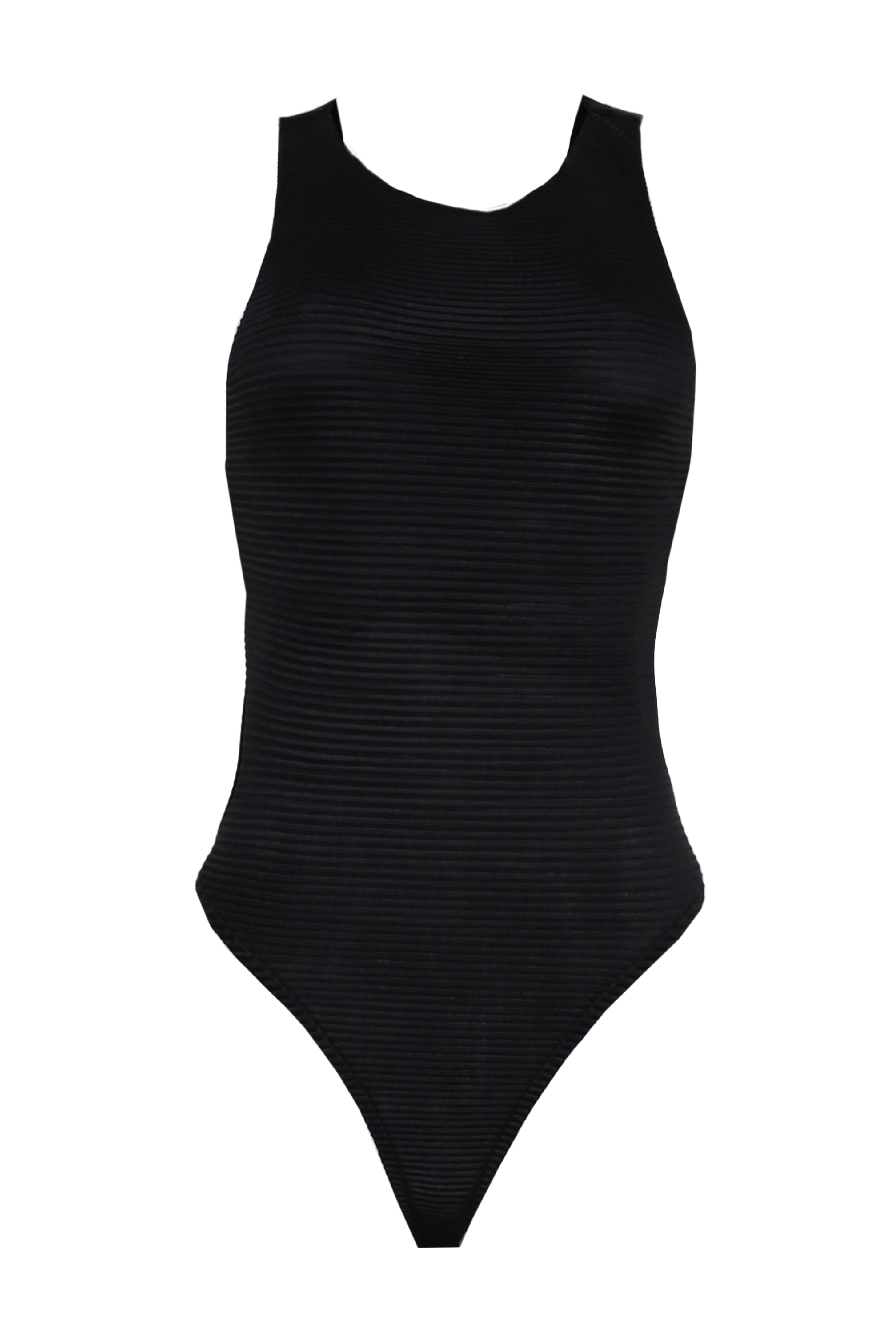 PTJ1311-Body con textura Danna-Negro