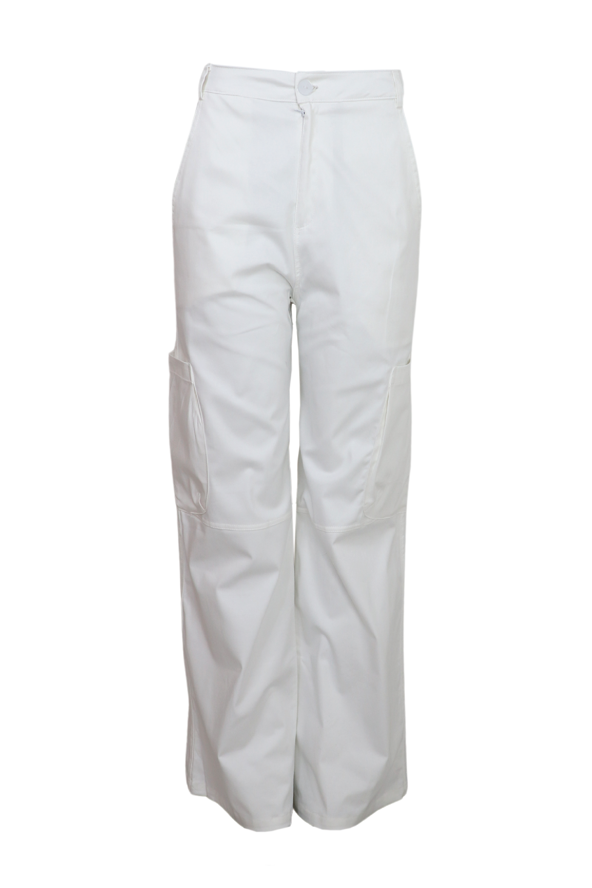 Pantalon tipo cargo blanco