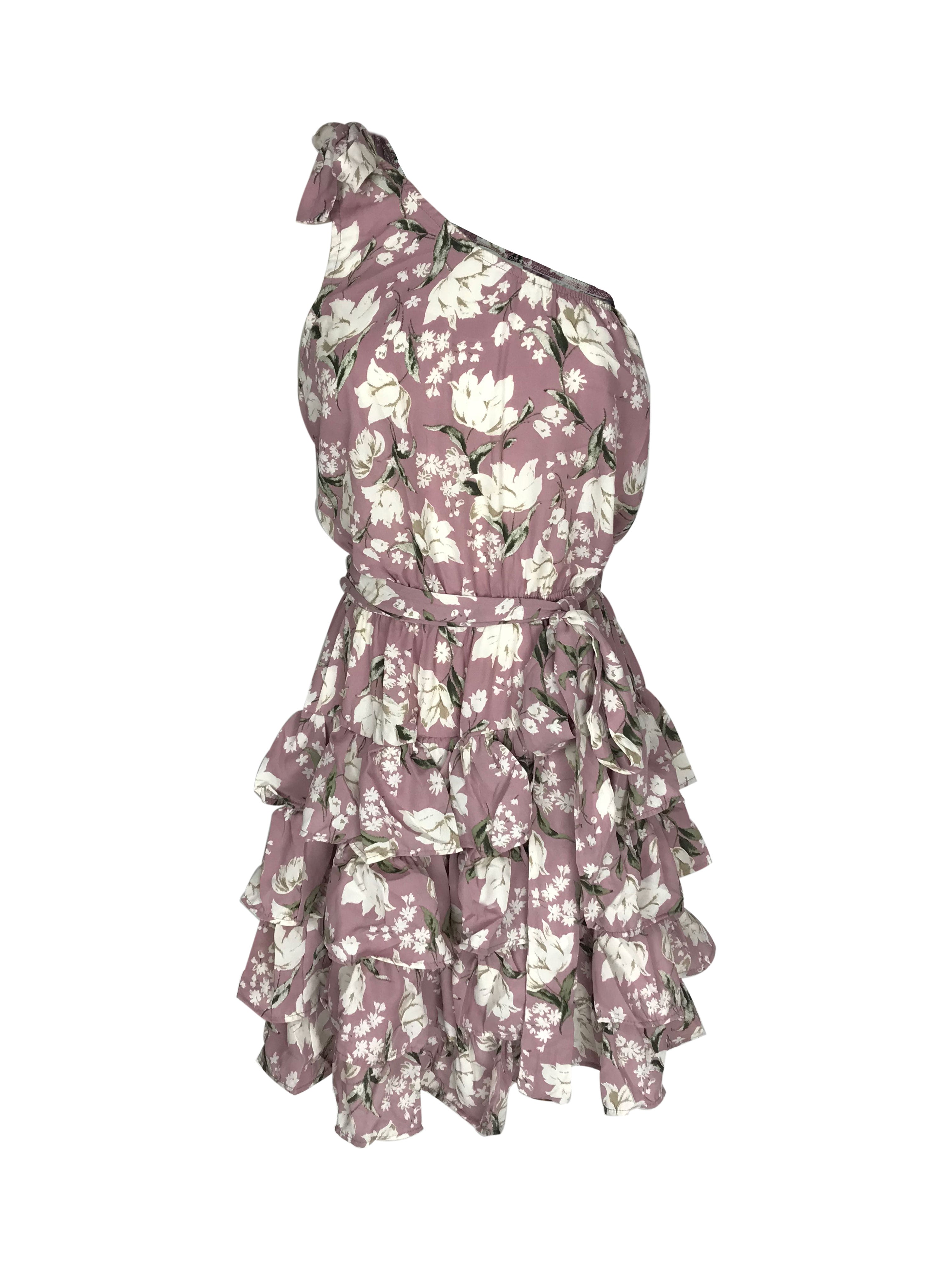 Vestido Corto Asimétrico