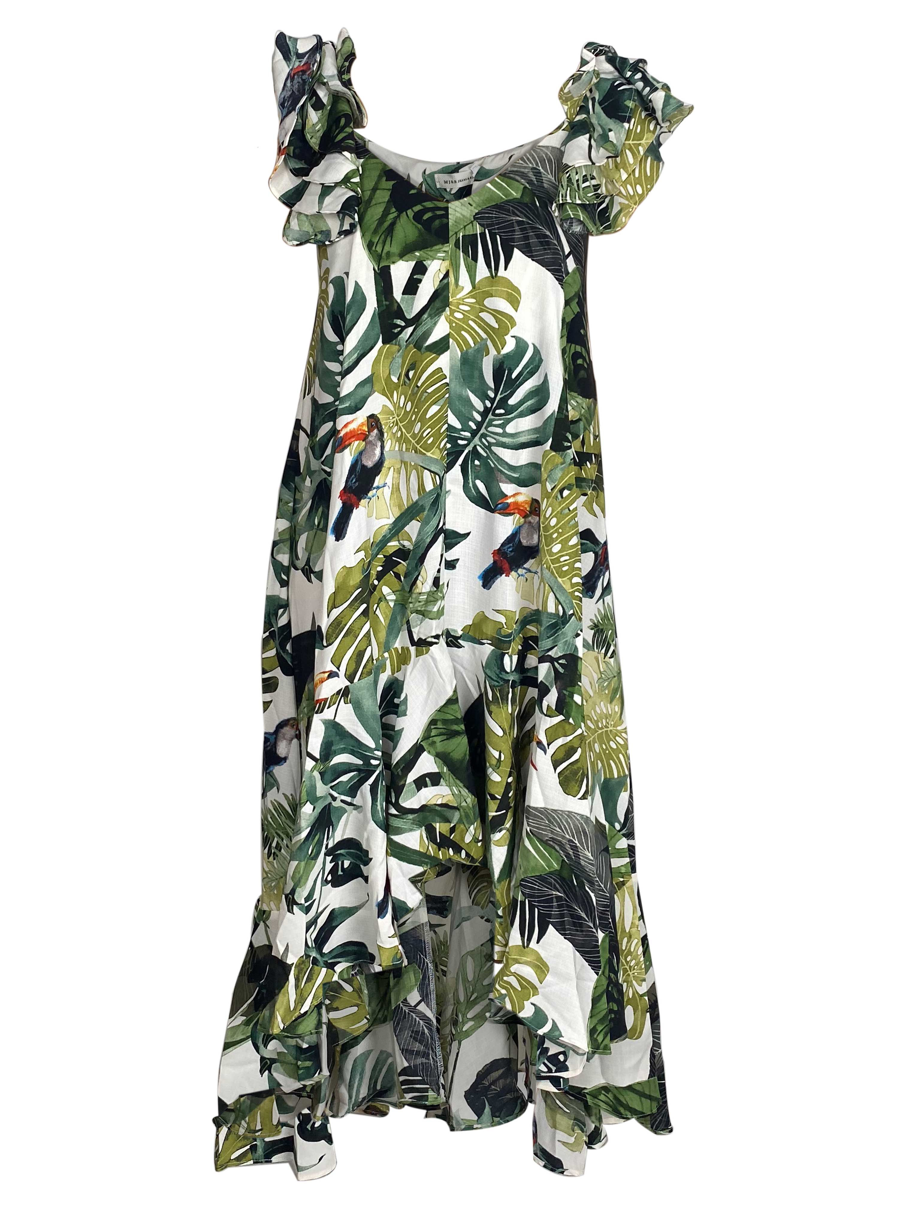 Vestido Largo De Flores