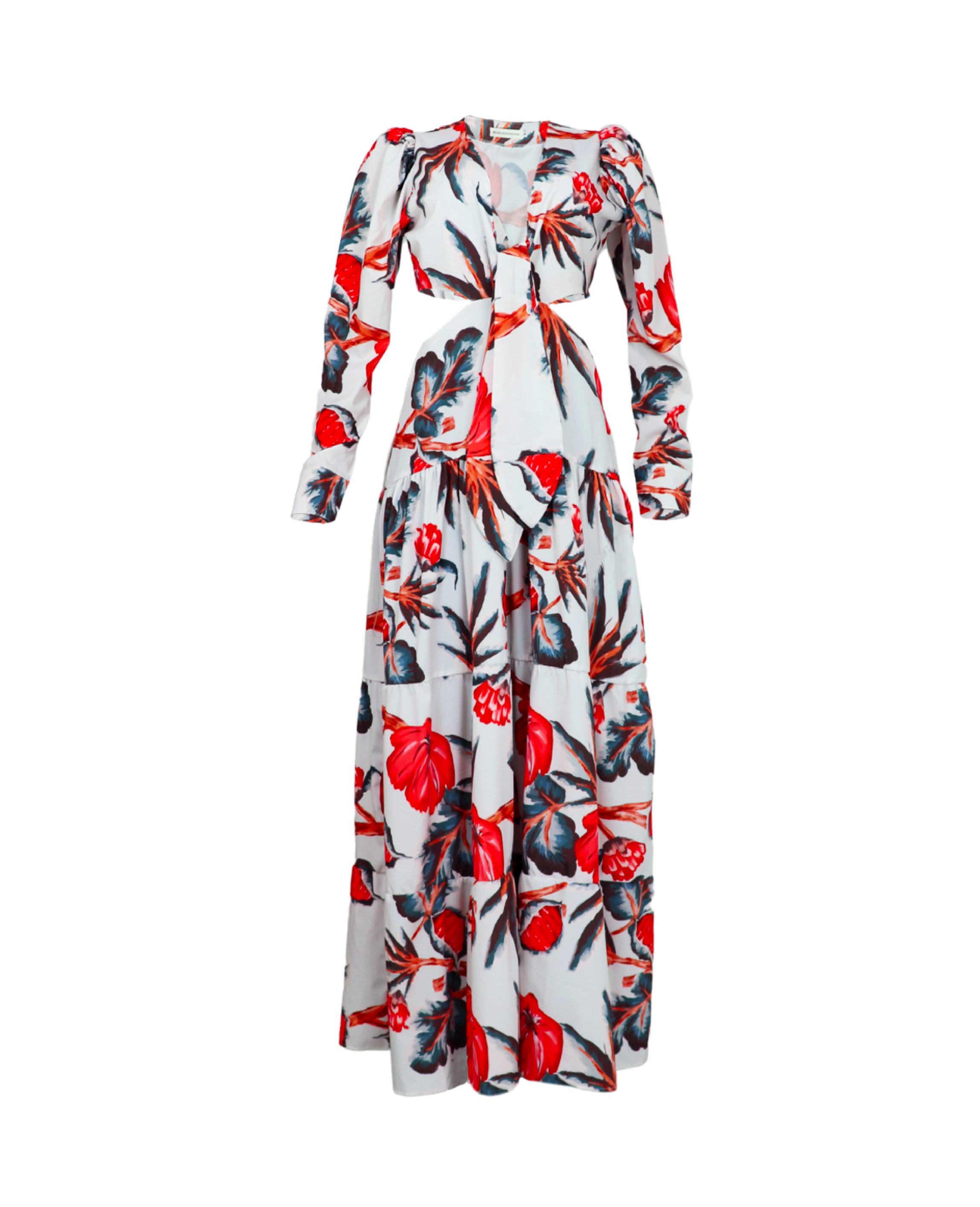 Vestido fondo blanco con estampado