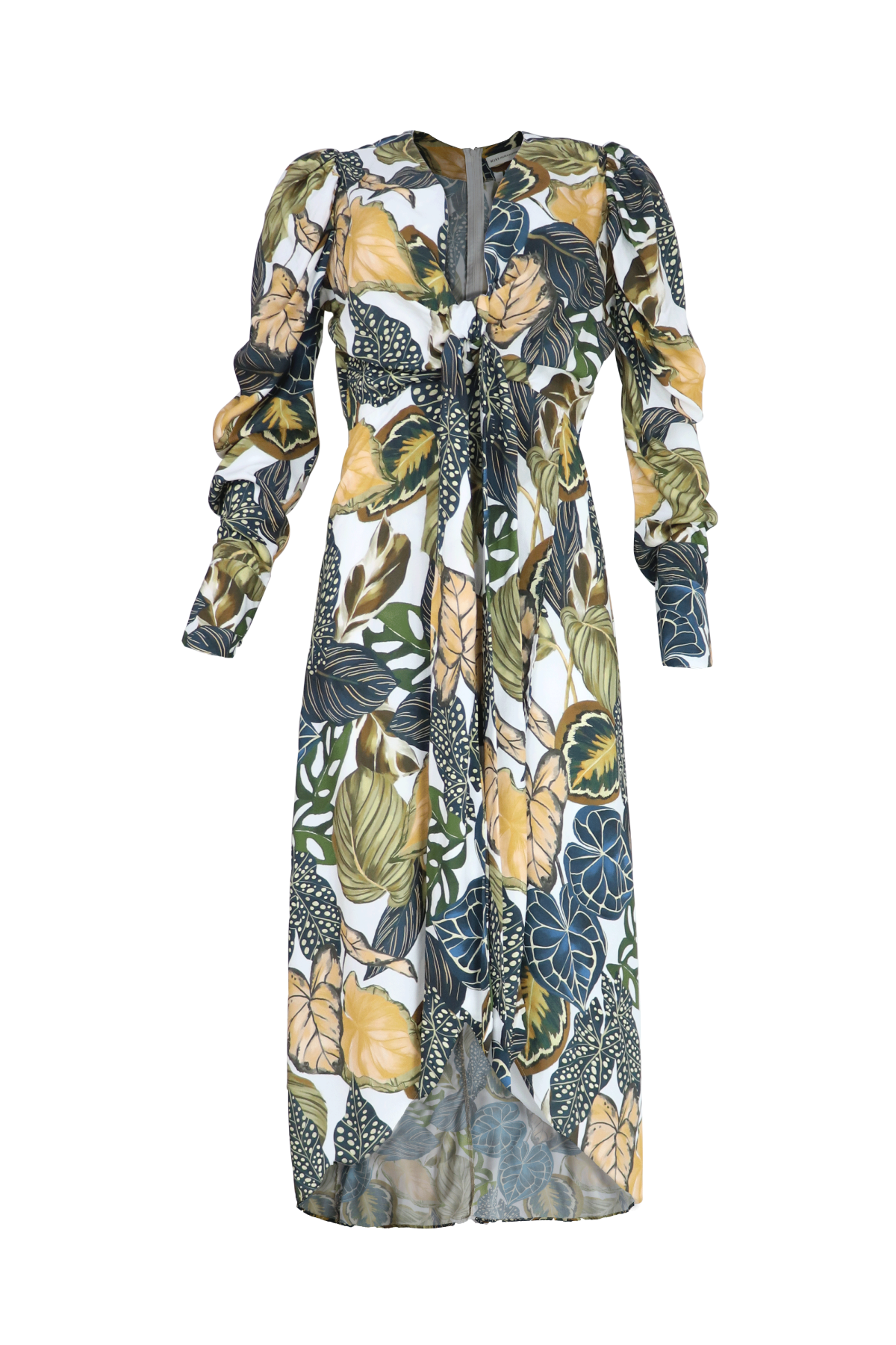 Vestido con lazos estampado