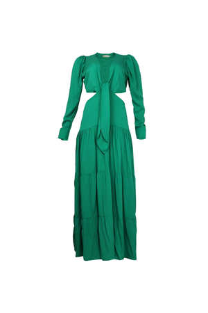Vestido largo para mujer color verde