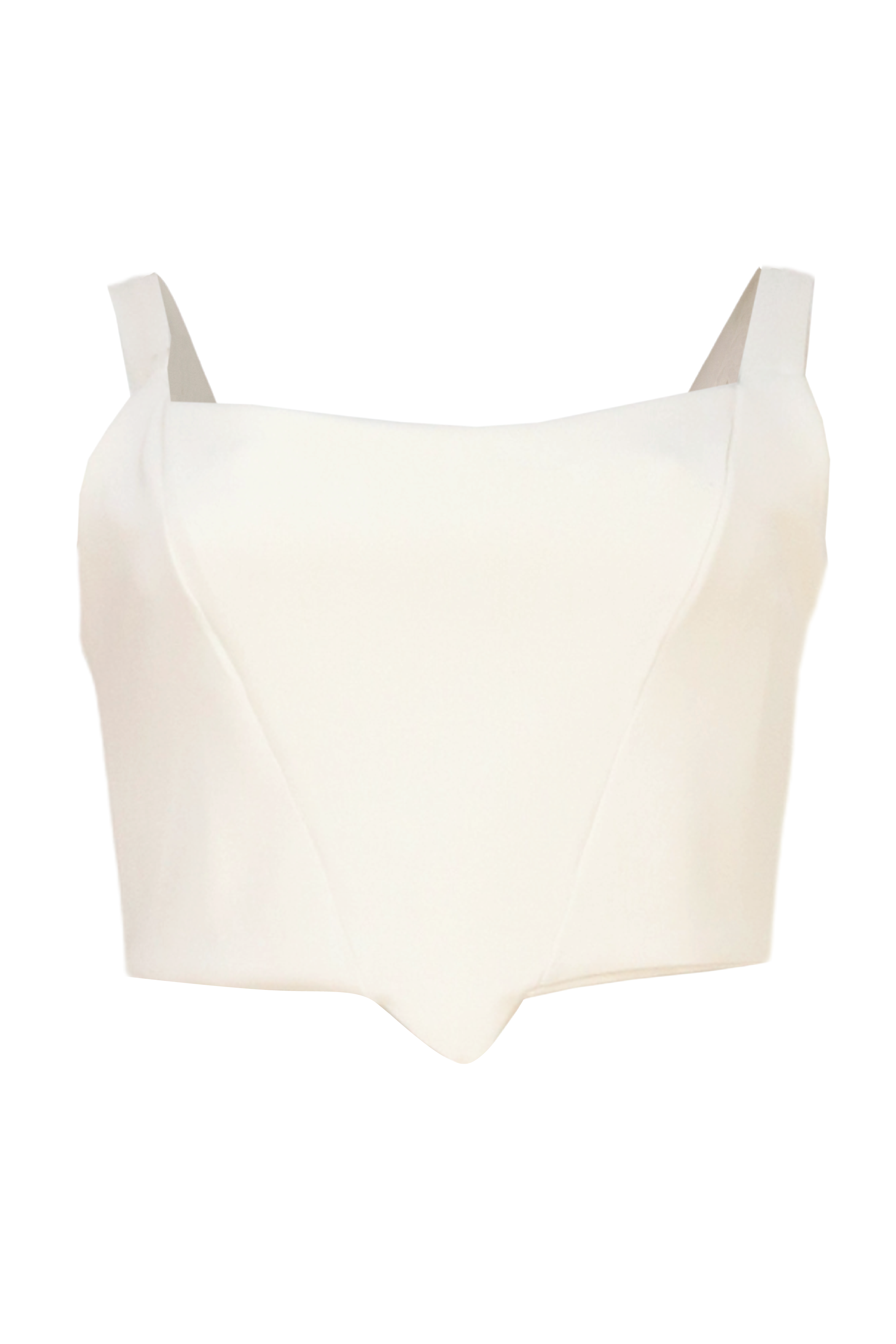Blusa color beige con tiras 