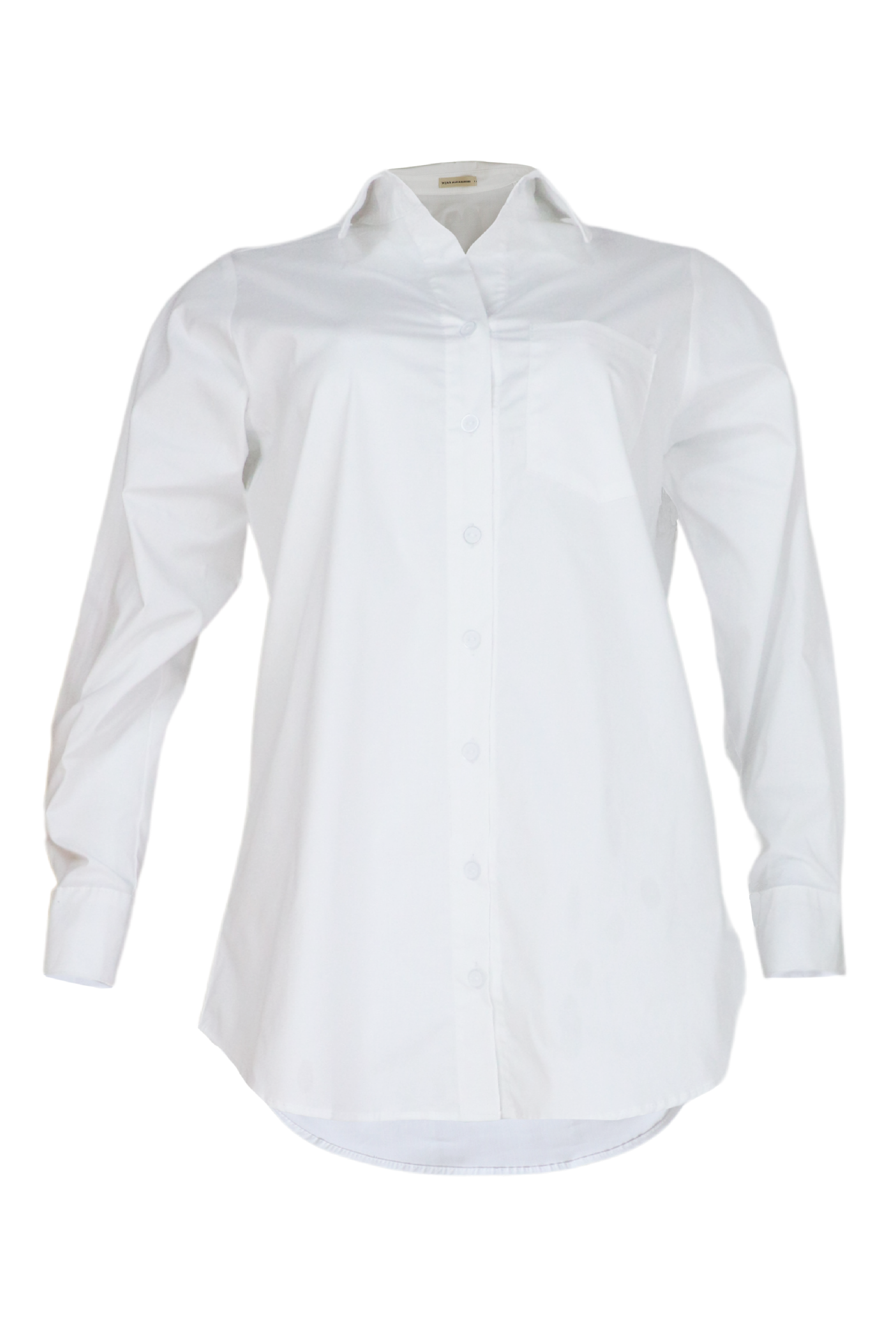 Blusón blanco con manga larga
