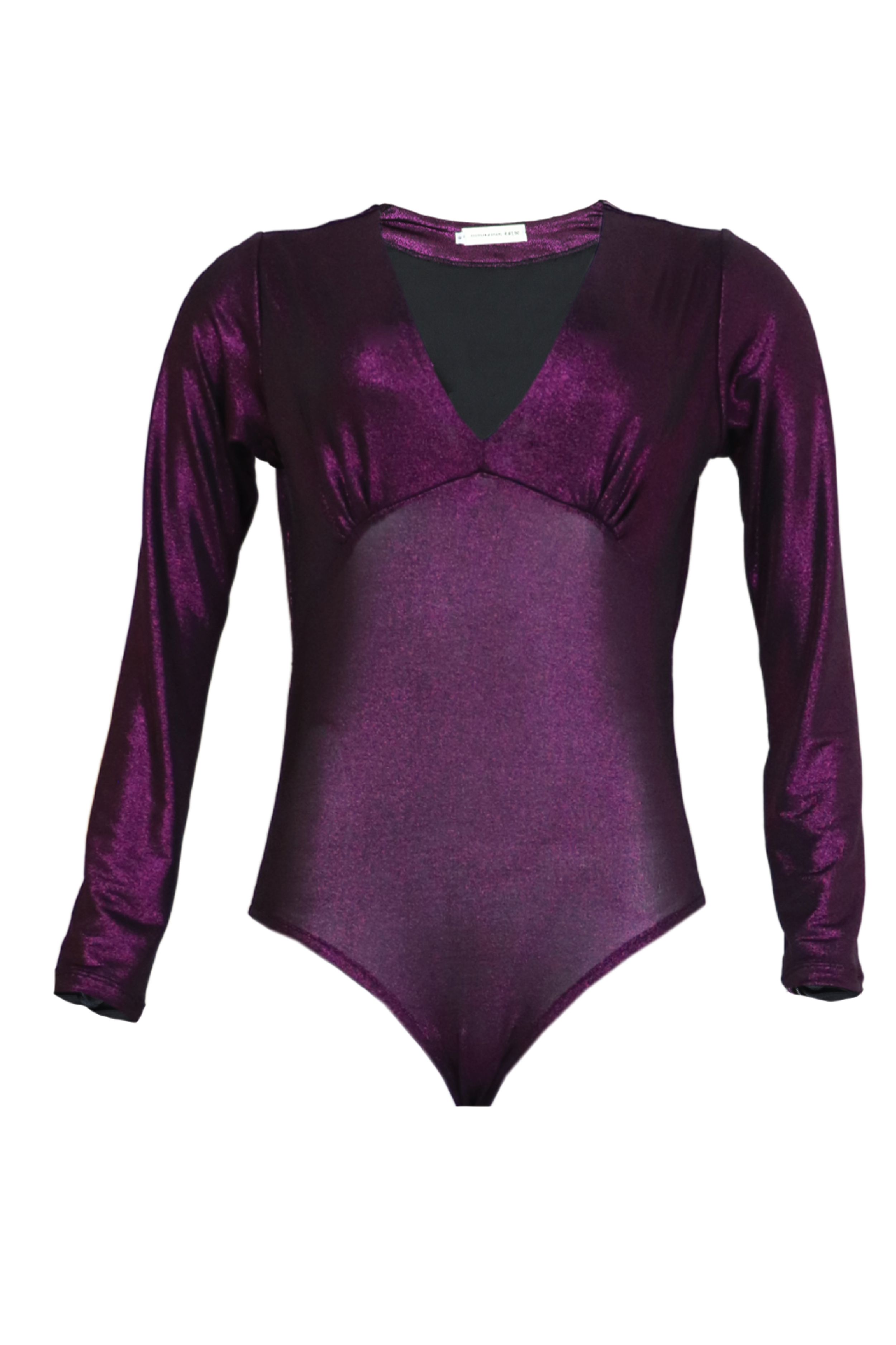 Body manga larga color uva