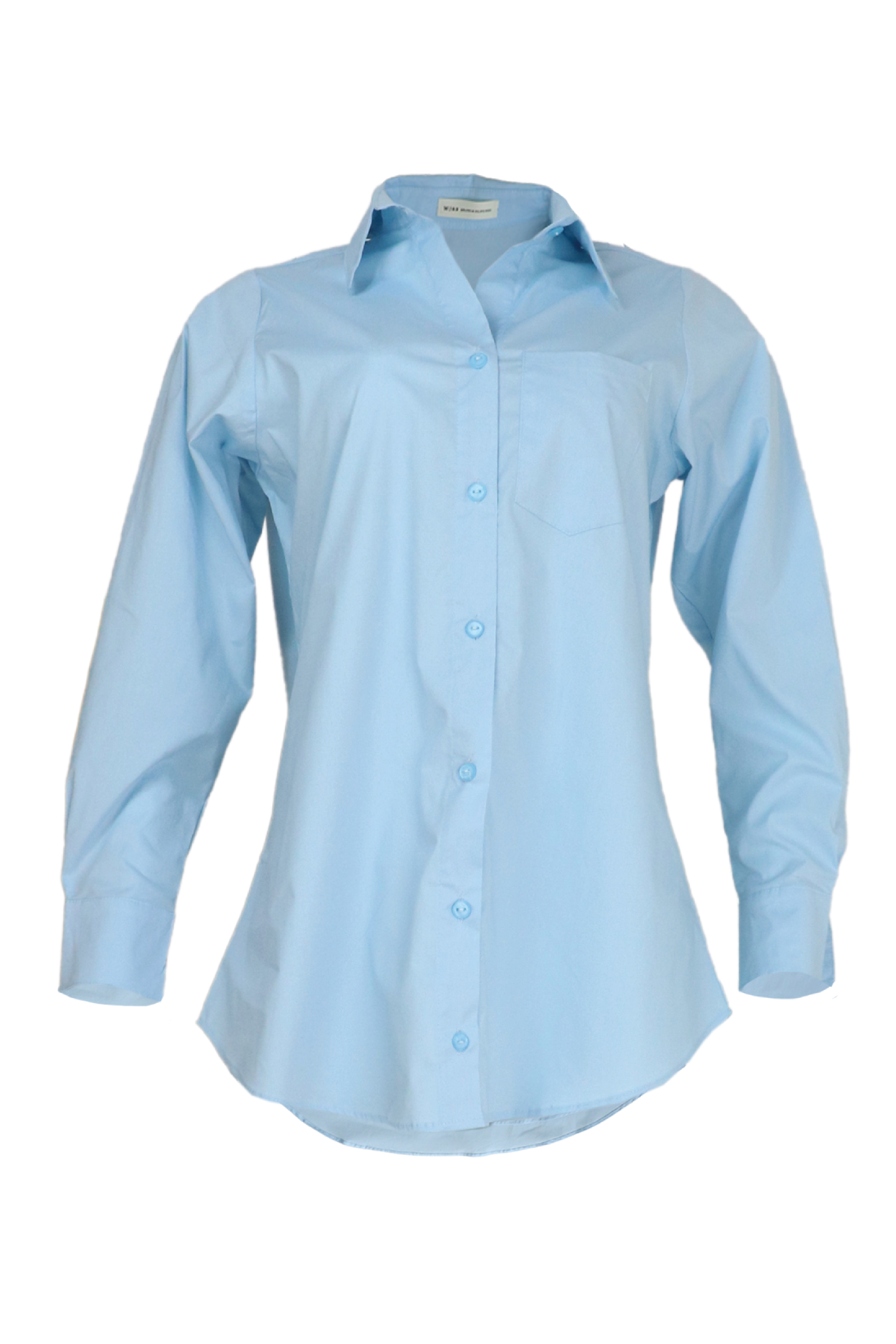 Camisa azul clara manga larga